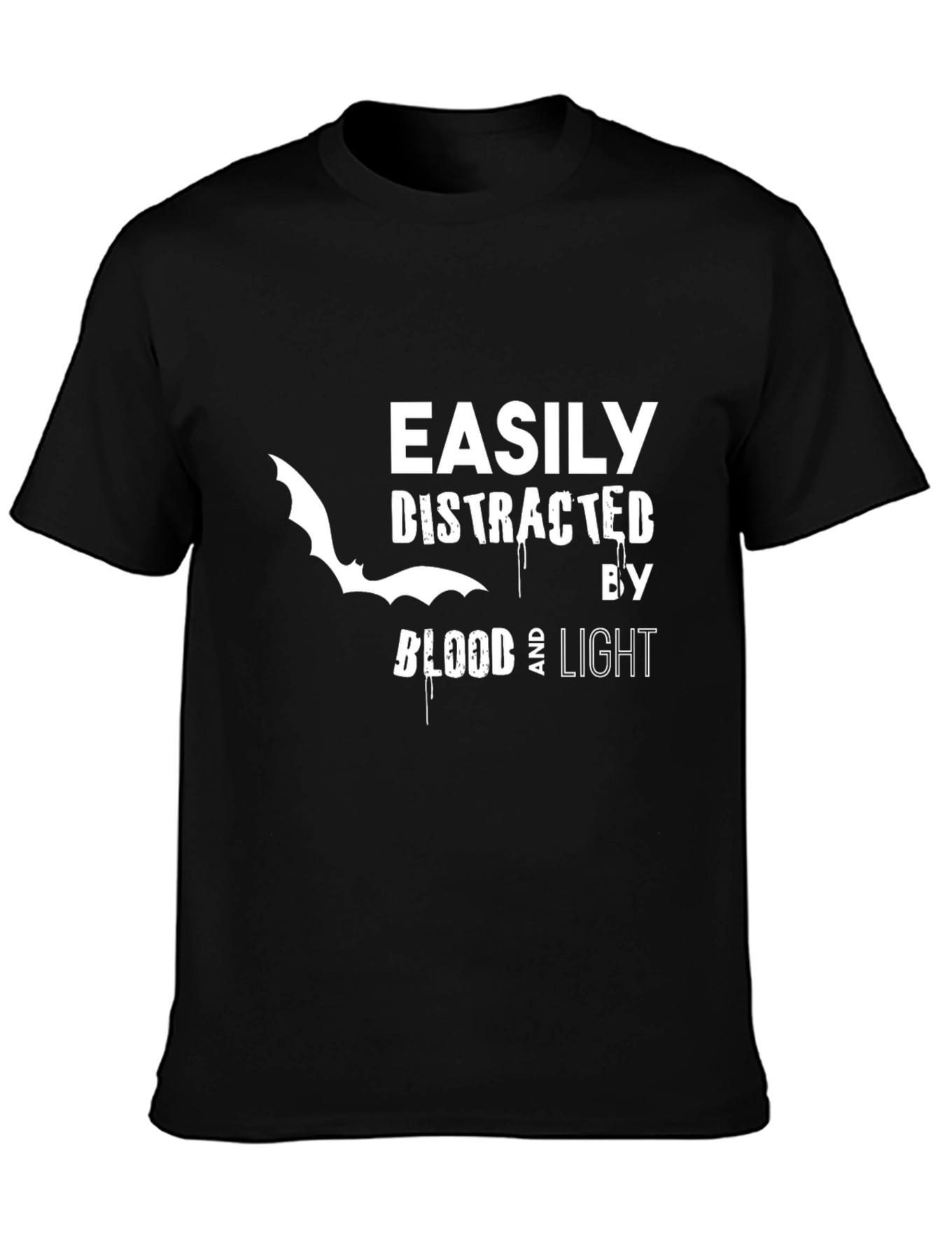 Easily Distracted Tee - Blood & Light Bat T-Shirt