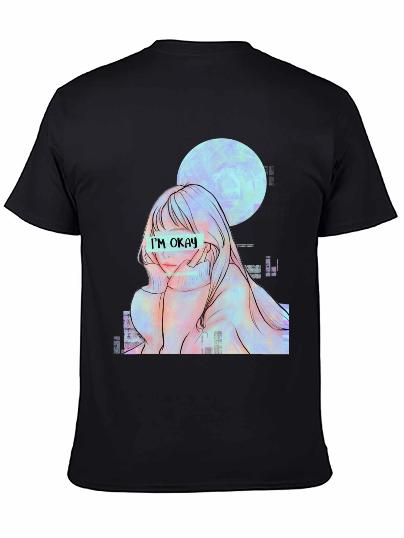 Im Okay Anime Girl Graphic Tee