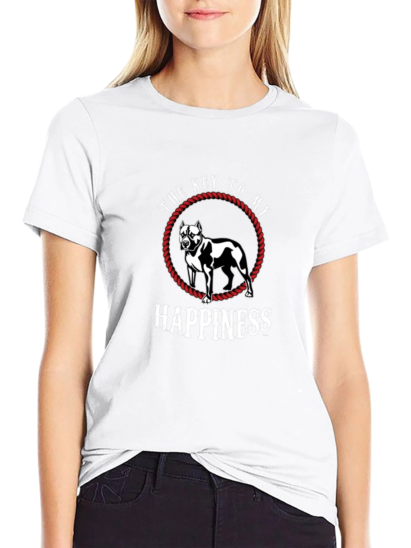 Pitbull Happiness T-Shirt - Dog Lover Tee