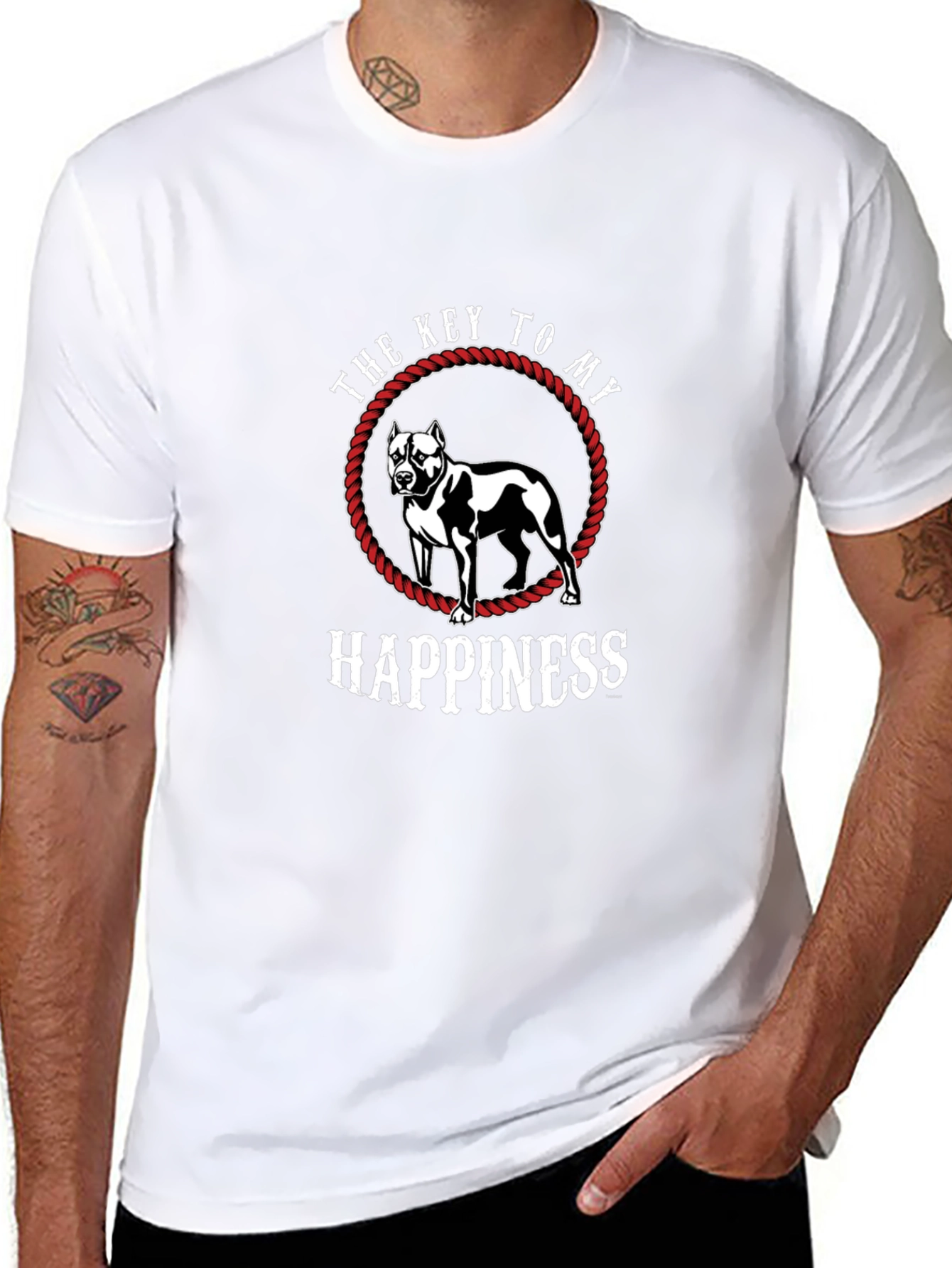 Pitbull Happiness T-Shirt - Dog Lover Tee