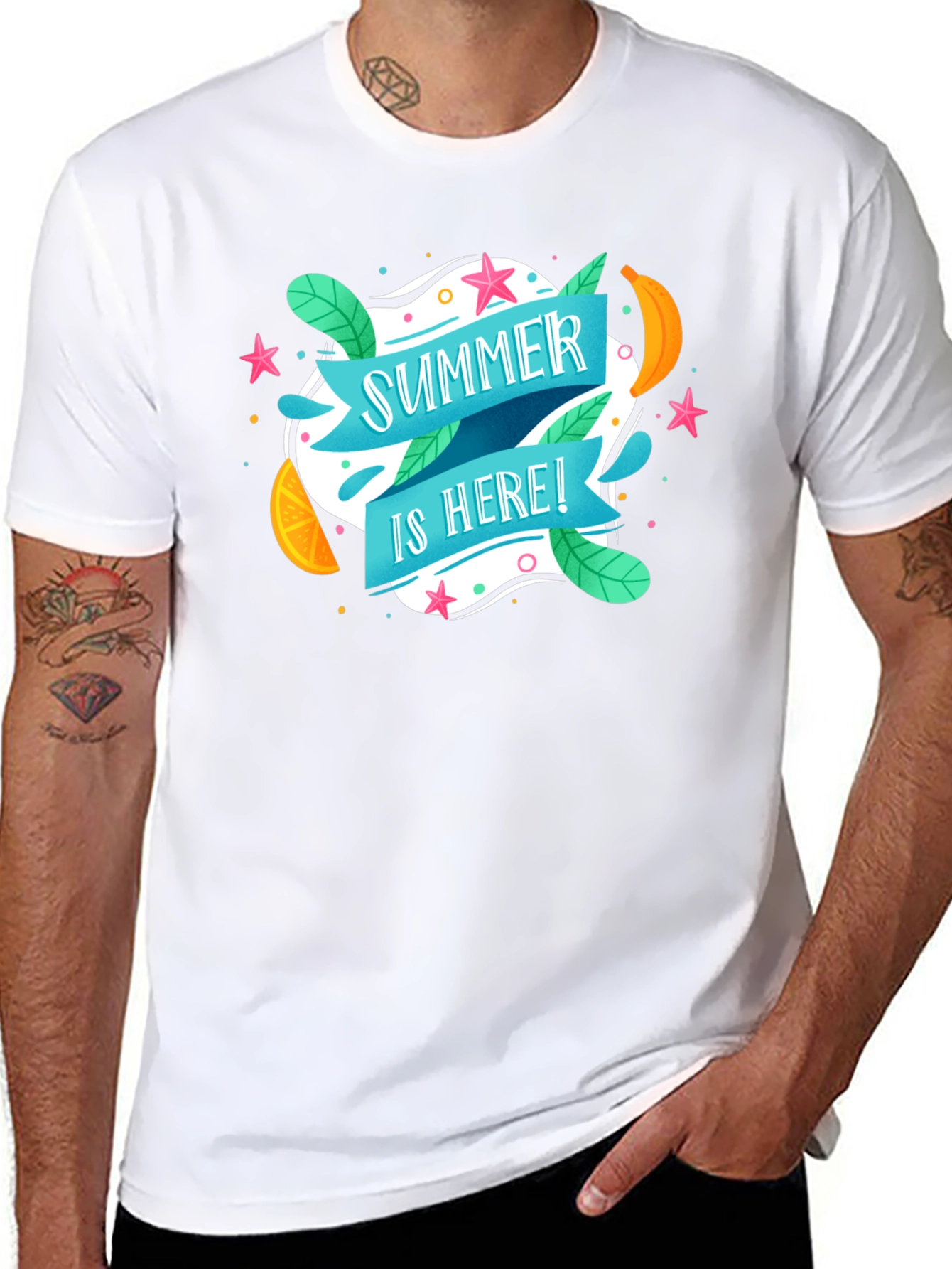 Summer is Here Graphic T-Shirt