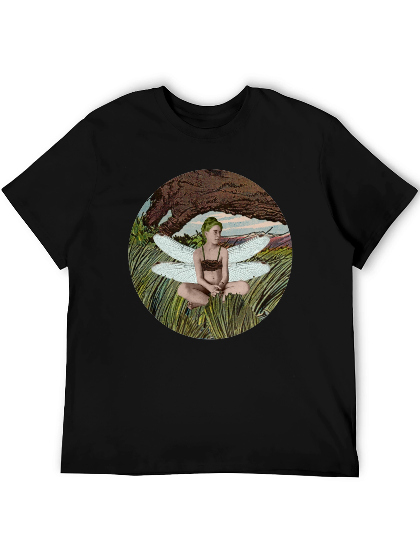 Fairy Wings Graphic T-Shirt - Black