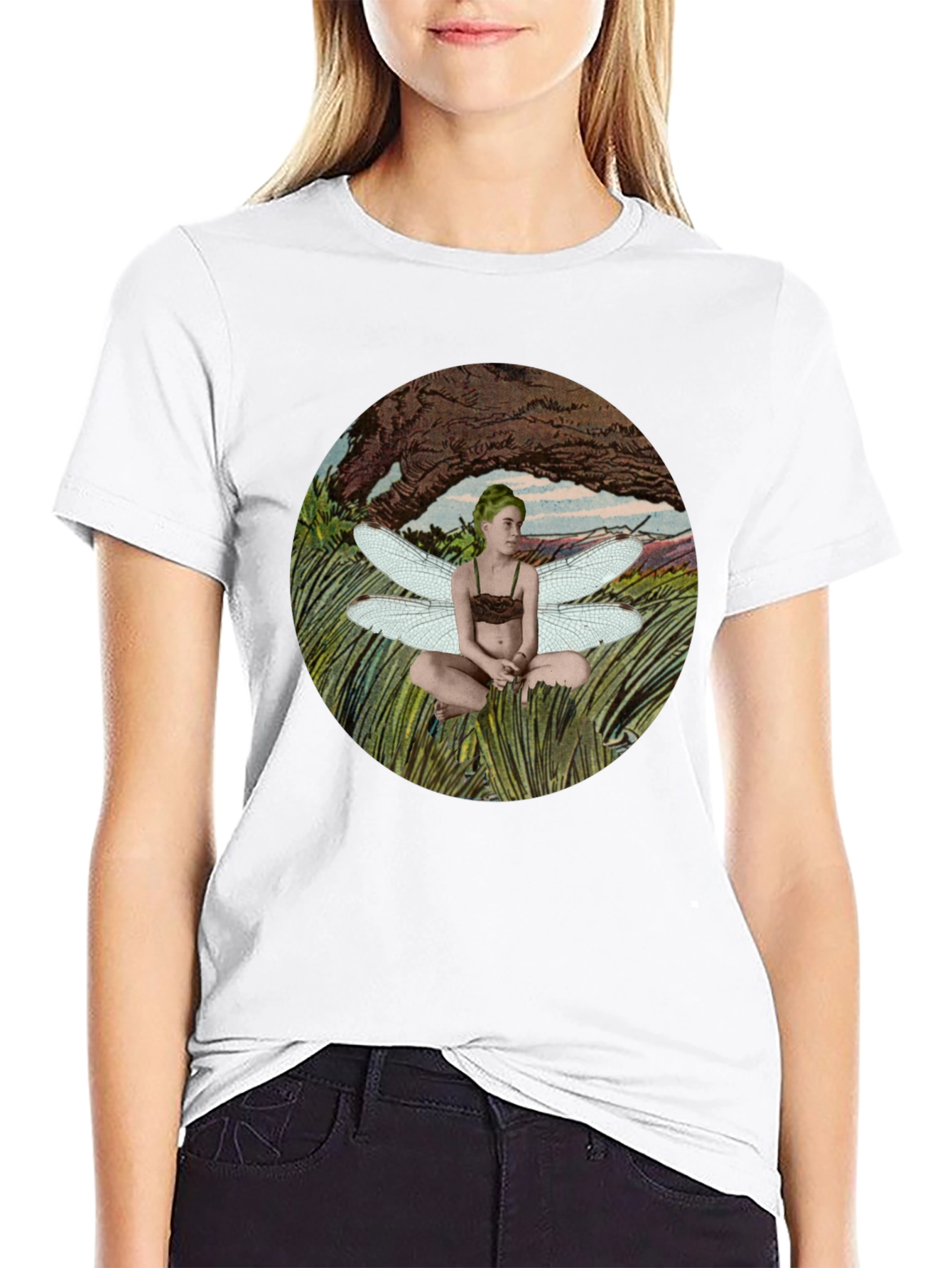 Fairy Wings Graphic T-Shirt - Black