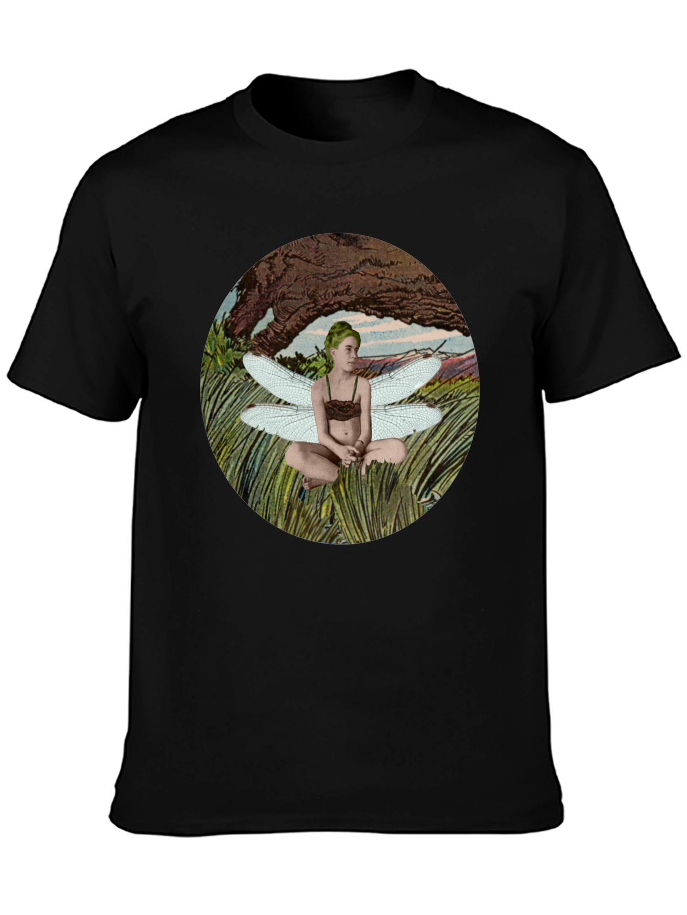 Fairy Wings Graphic T-Shirt - Black