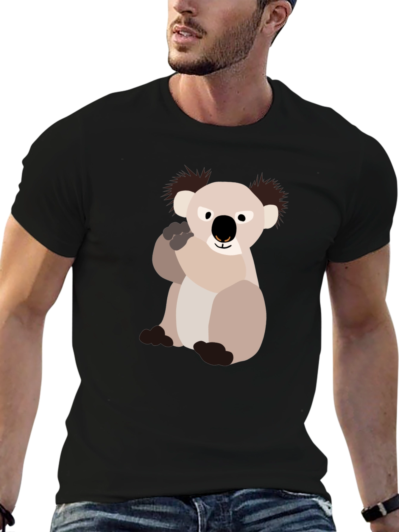 Koala Bear Graphic T-Shirt - Casual Cotton Tee
