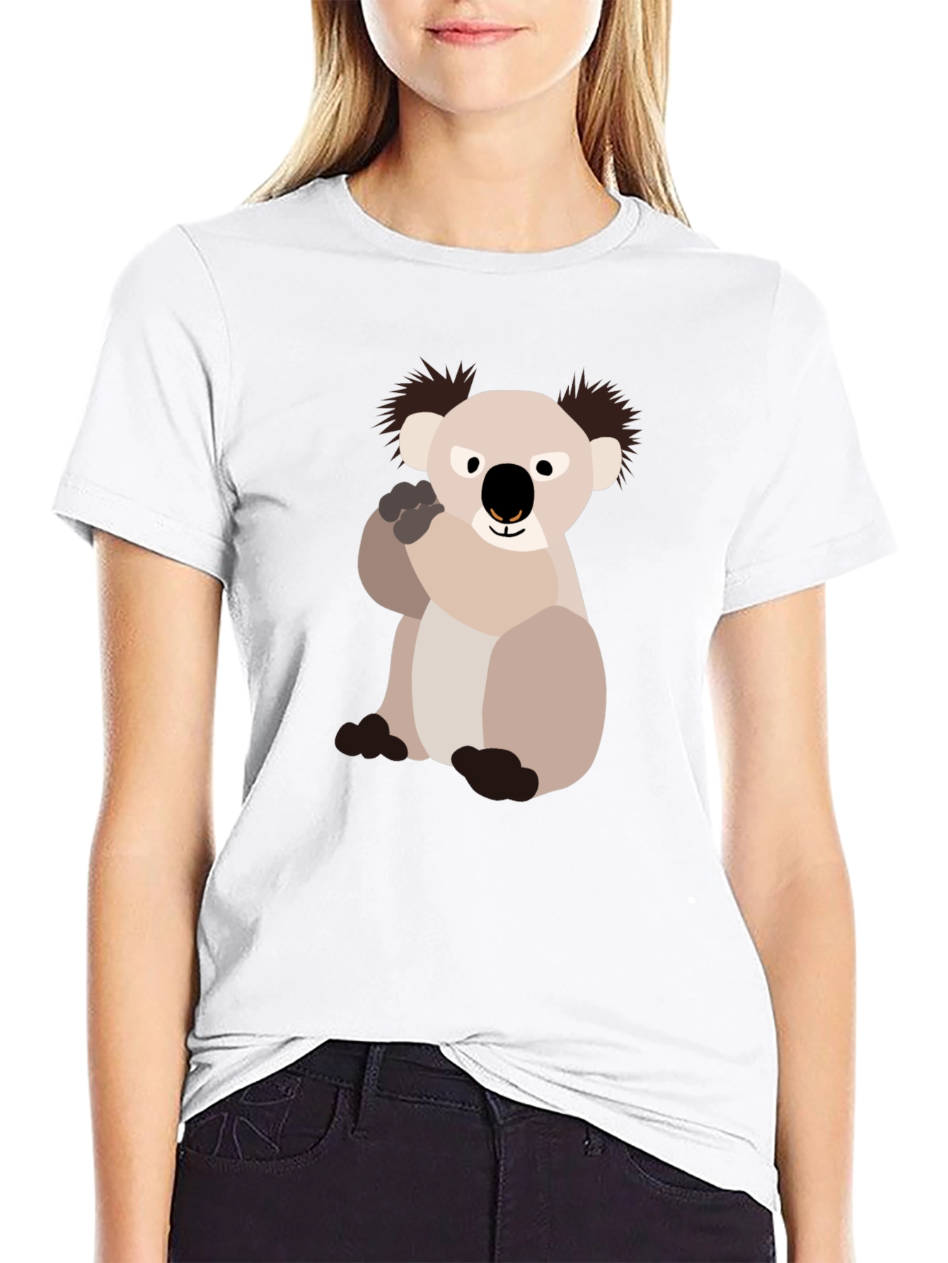Koala Bear Graphic T-Shirt - Casual Cotton Tee