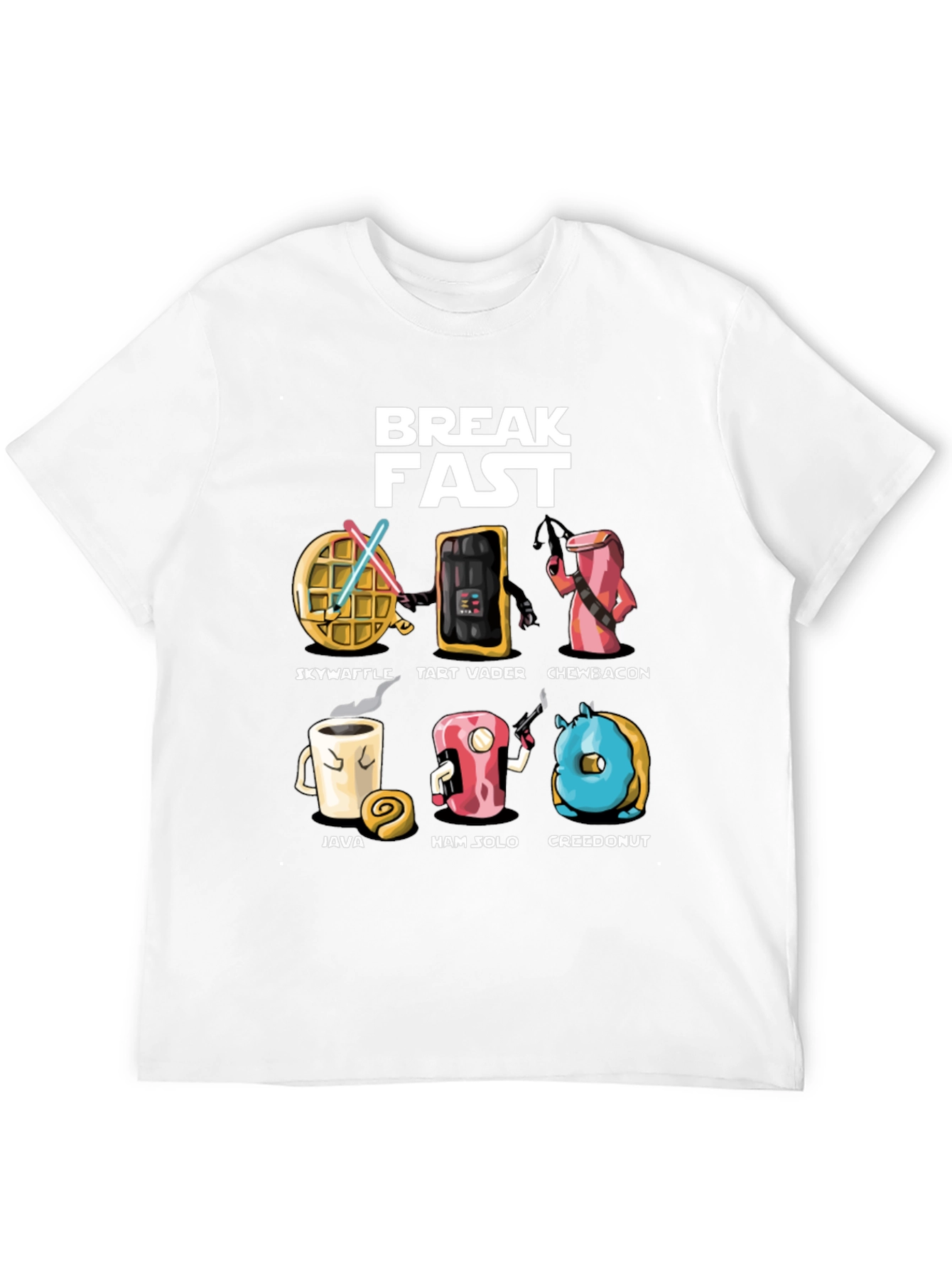 Breakfast Star Wars Black T-Shirt