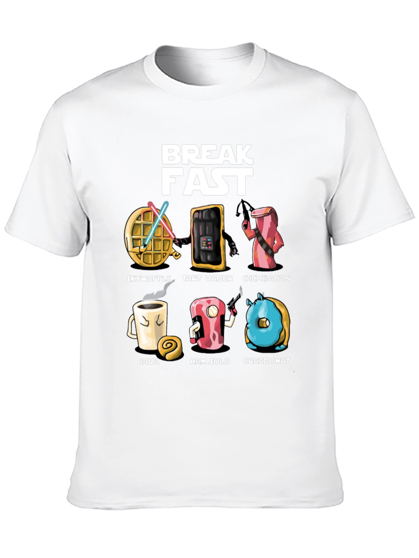 Breakfast Star Wars Black T-Shirt