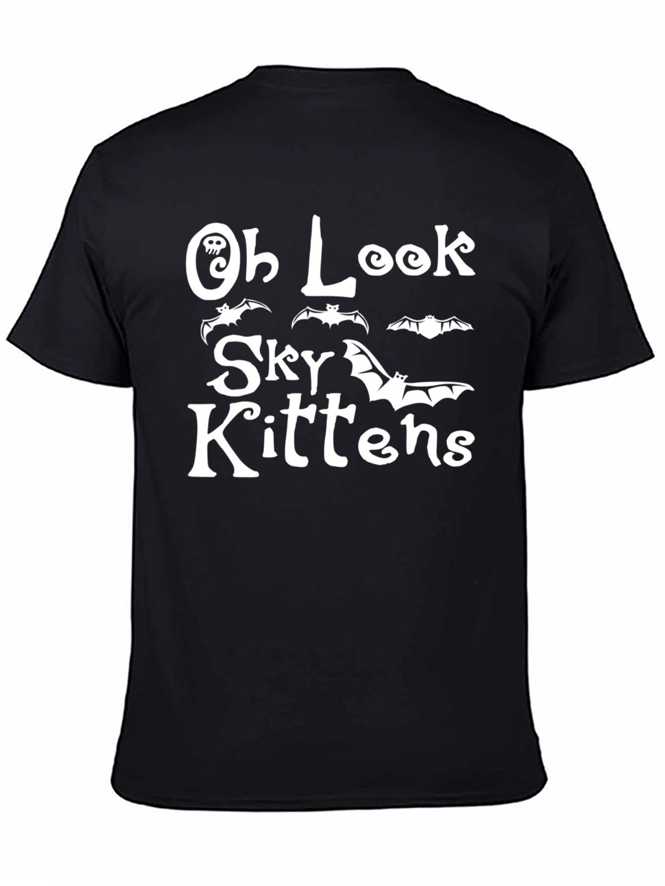 Oh Look Sky Kittens Bat Graphic T-Shirt