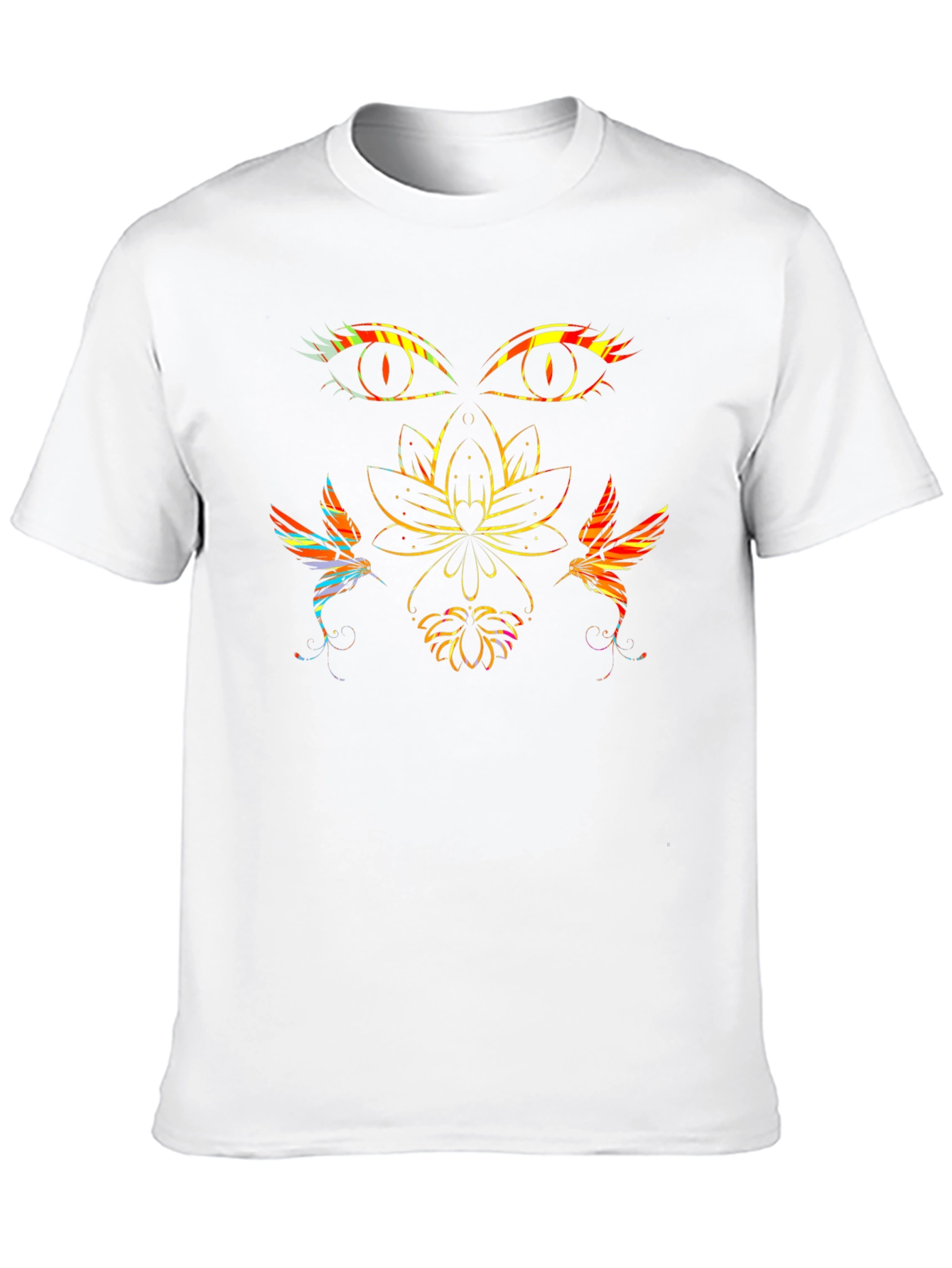 Mystic Lotus Graphic Tee - Black