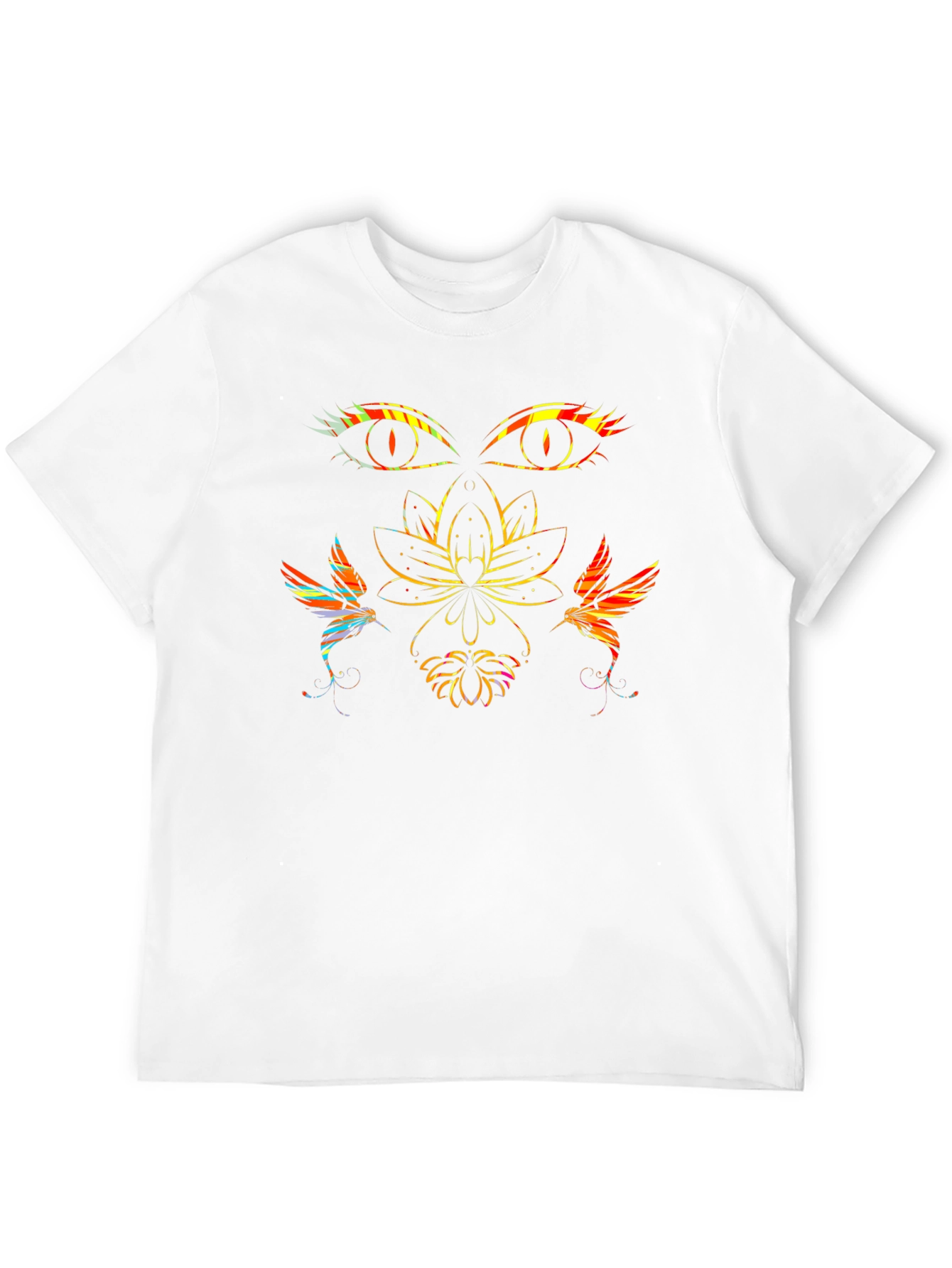 Mystic Lotus Graphic Tee - Black