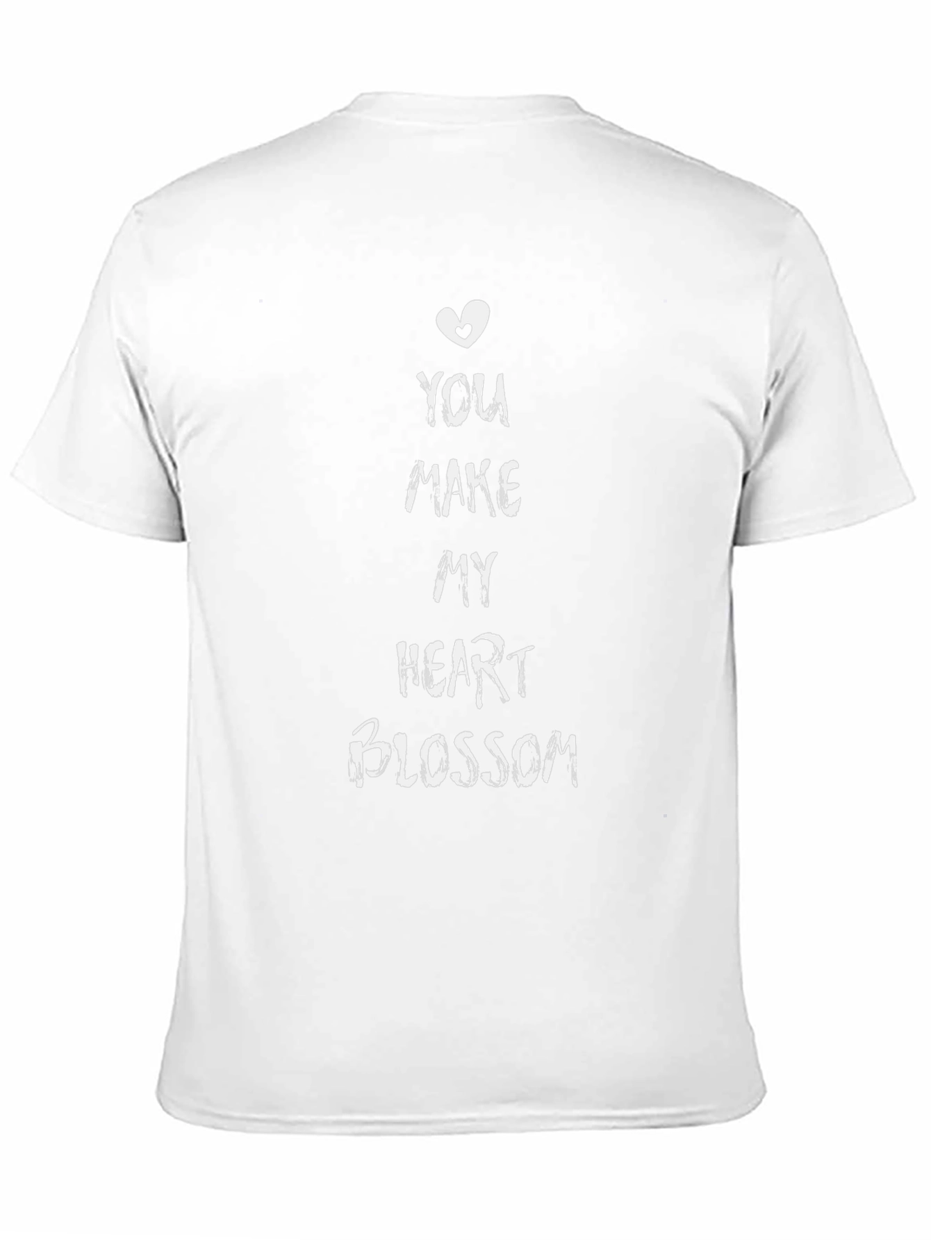 Heart Blossom Black T-Shirt