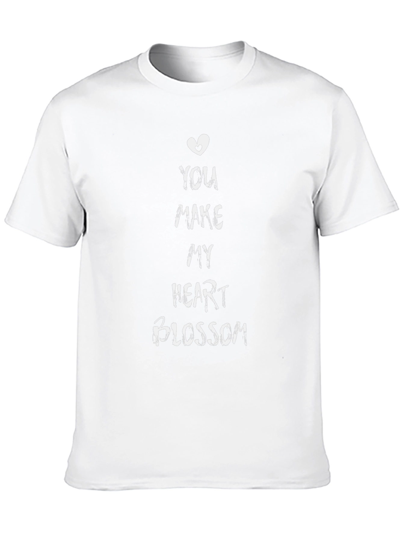 Heart Blossom Black T-Shirt