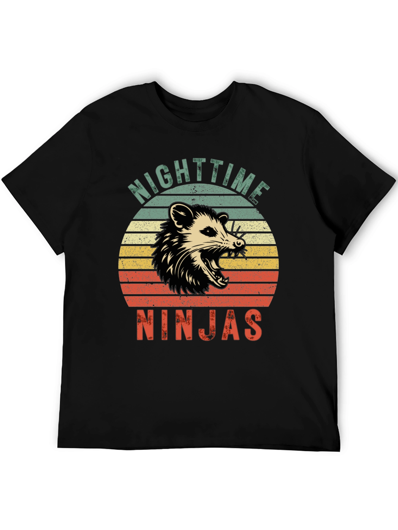 Nighttime Ninjas Opossum Graphic T-Shirt