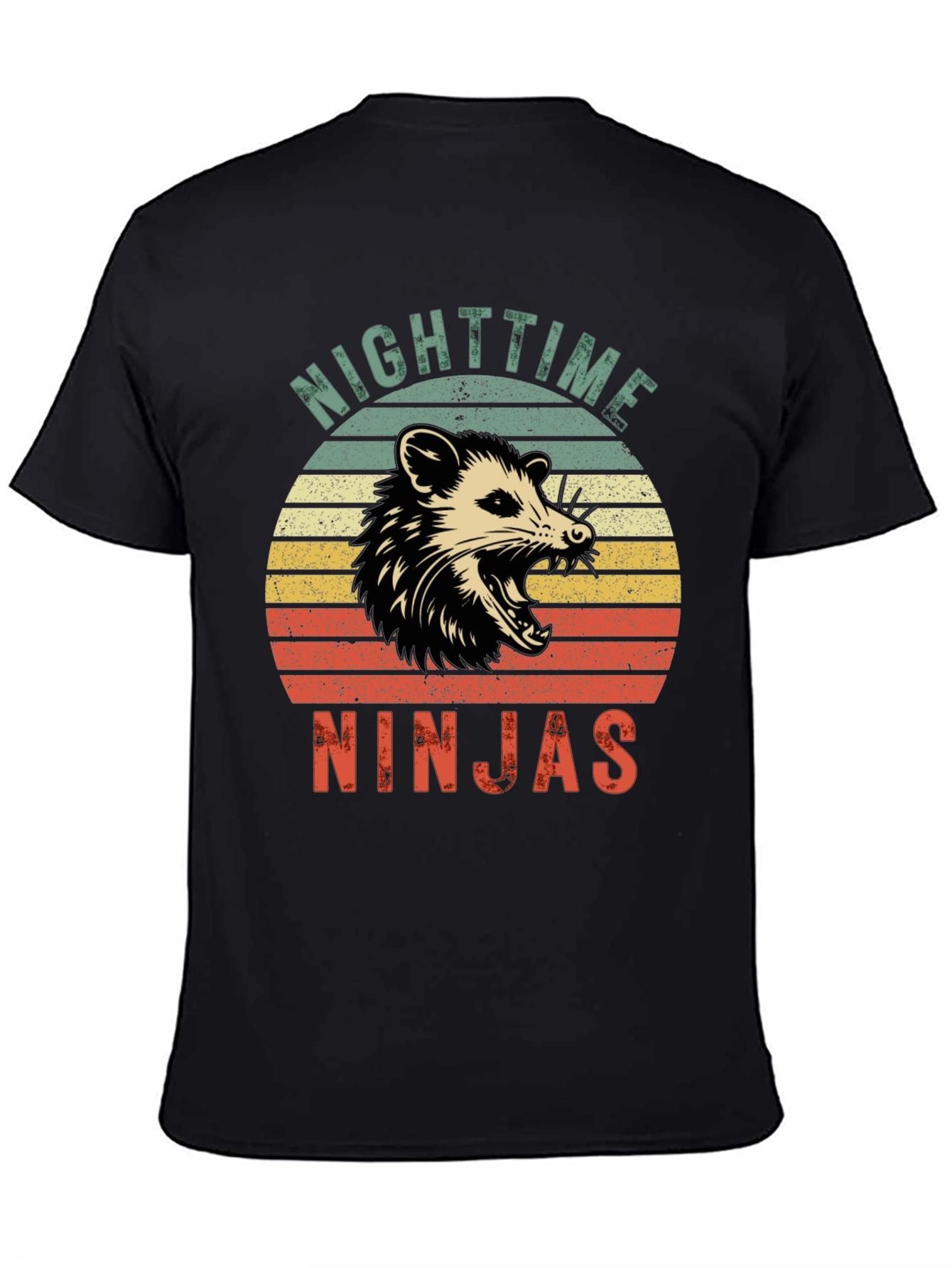 Nighttime Ninjas Opossum Graphic T-Shirt