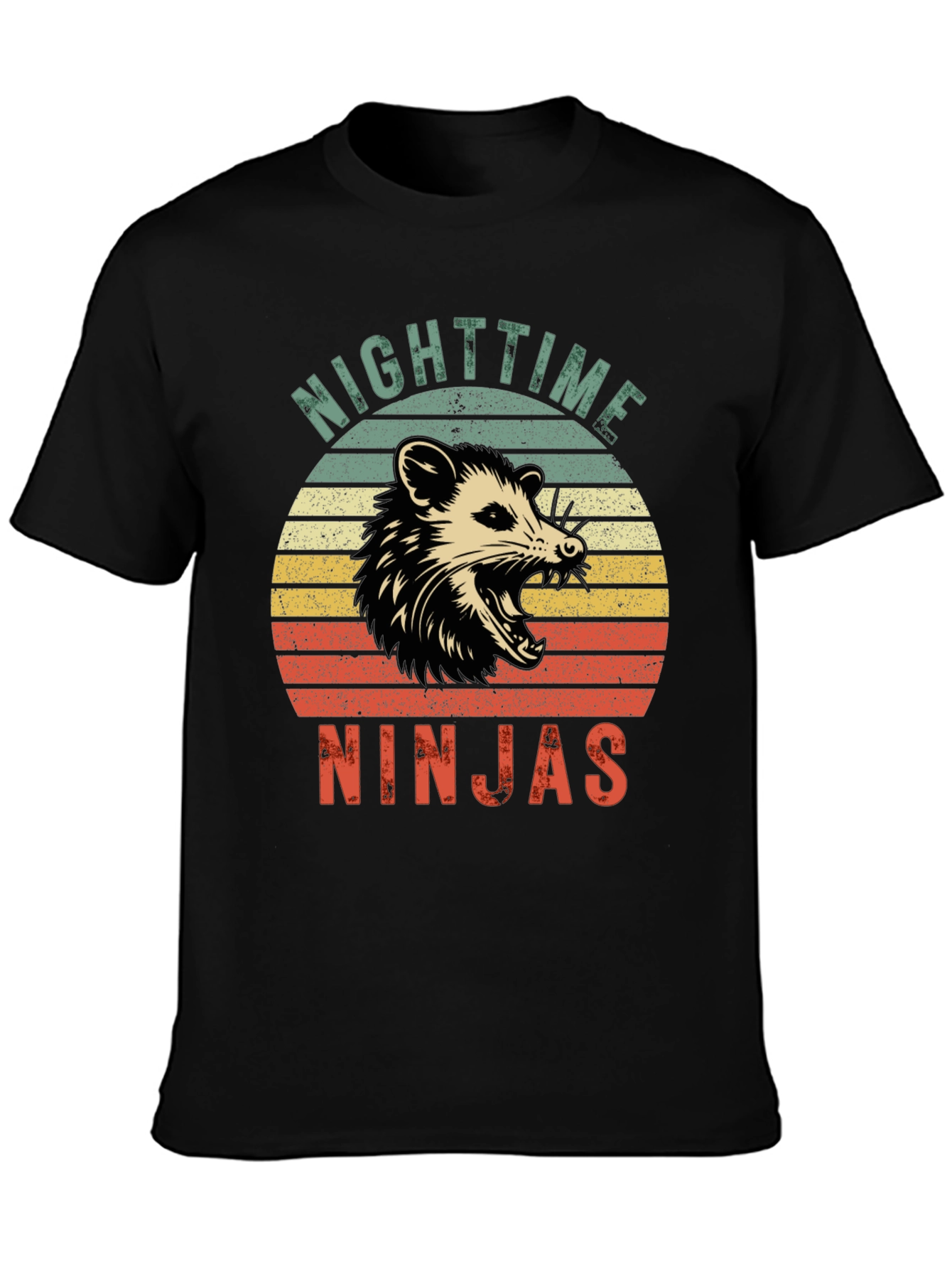 Nighttime Ninjas Opossum Graphic T-Shirt
