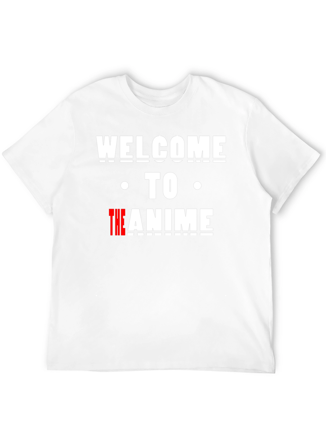 Welcome to the Anime T-Shirt - Black Cotton Tee