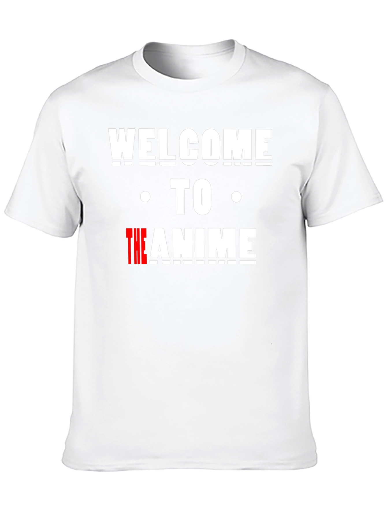 Welcome to the Anime T-Shirt - Black Cotton Tee
