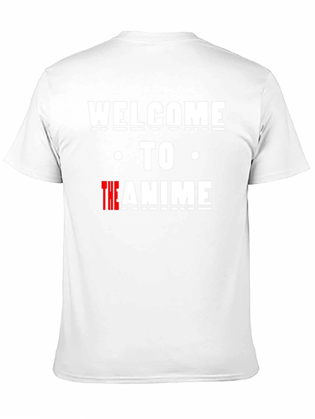 Welcome to the Anime T-Shirt - Black Cotton Tee