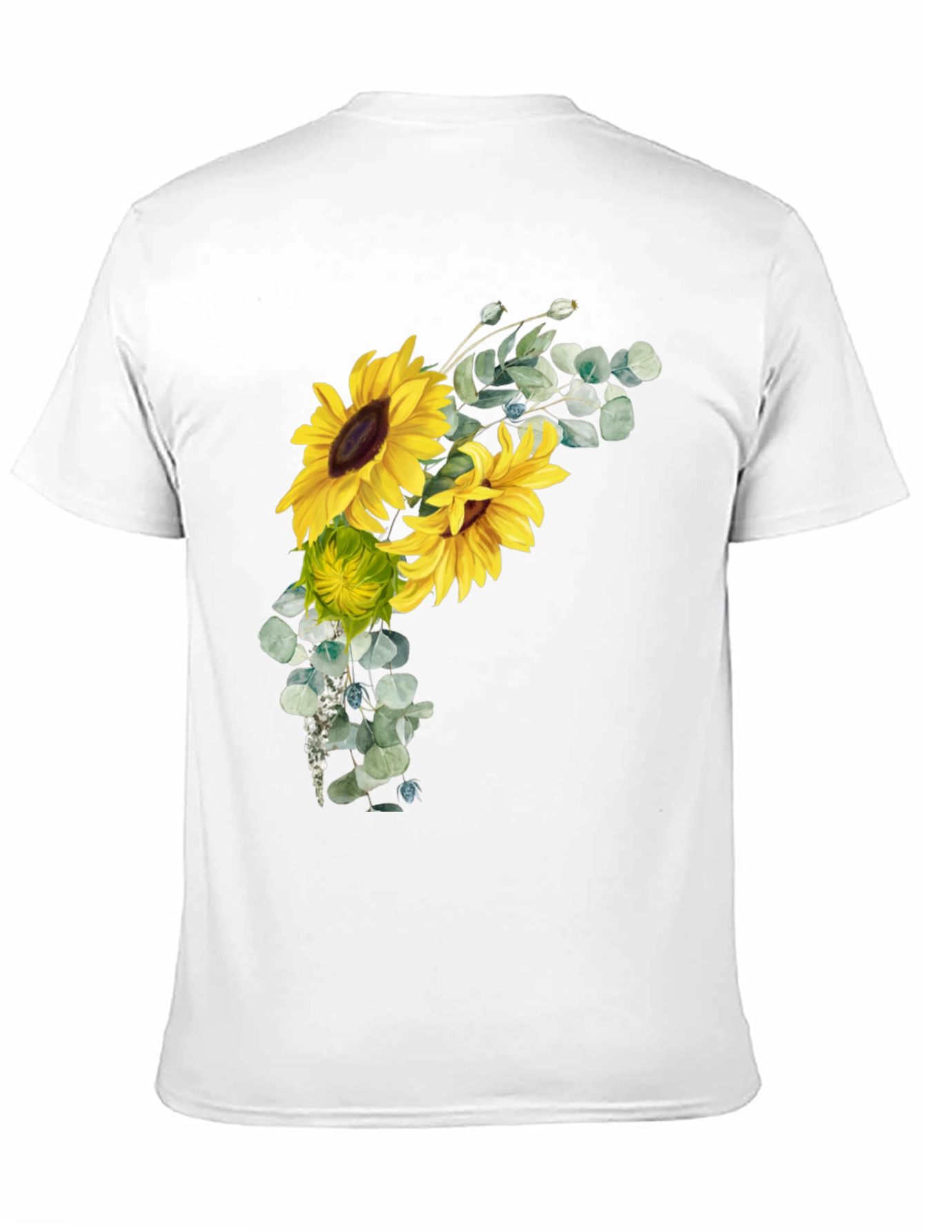 Sunflower Graphic Black T-Shirt