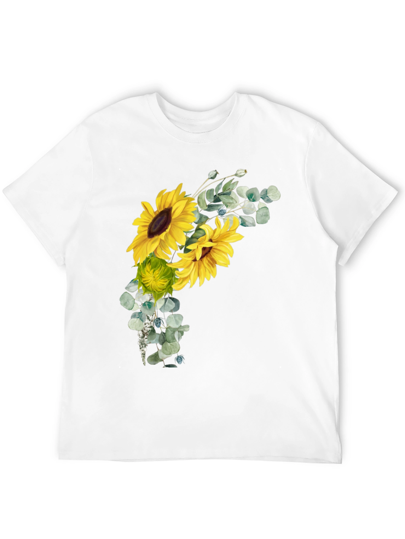 Sunflower Graphic Black T-Shirt