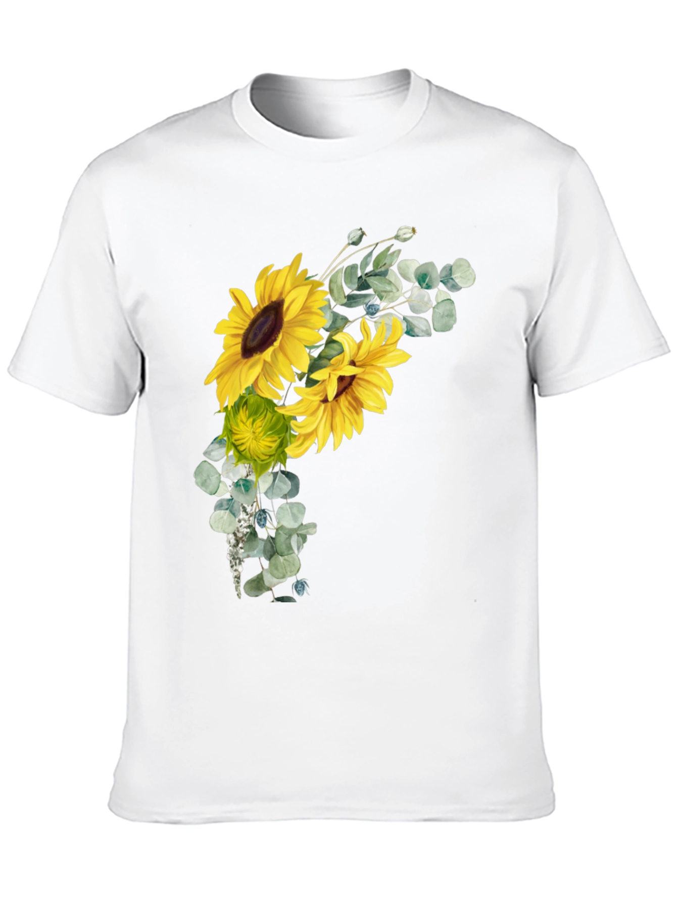 Sunflower Graphic Black T-Shirt