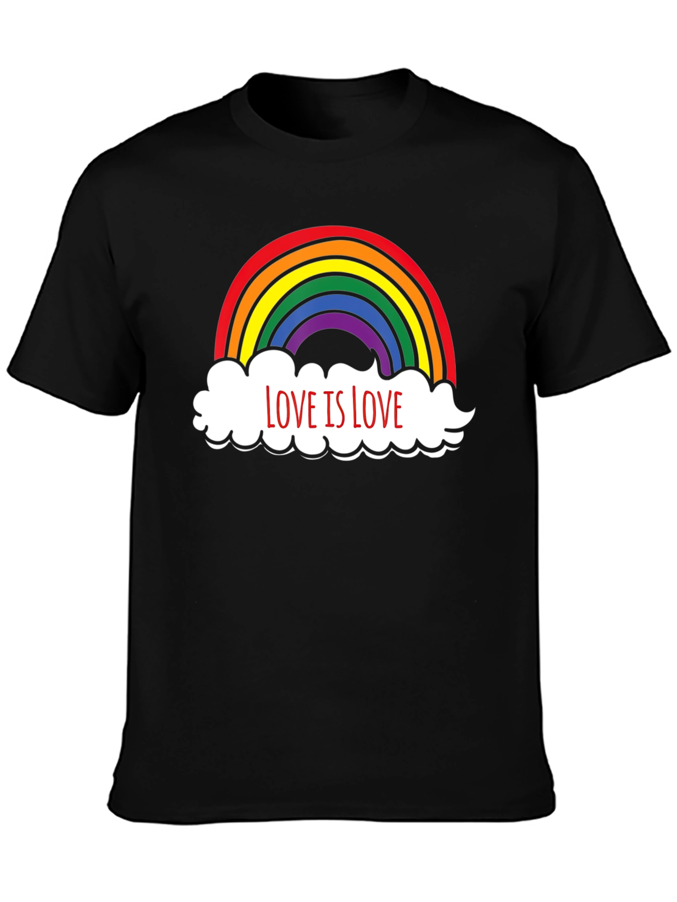 Love is Love Rainbow Graphic T-Shirt