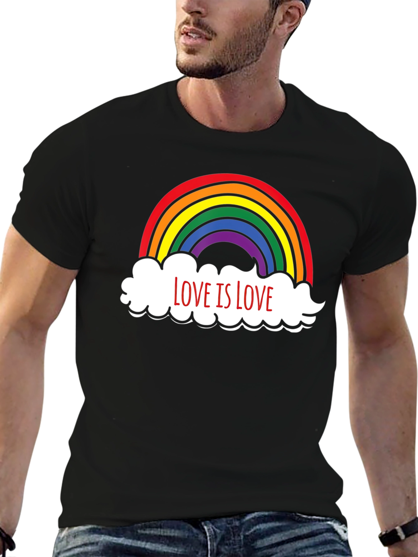 Love is Love Rainbow Graphic T-Shirt