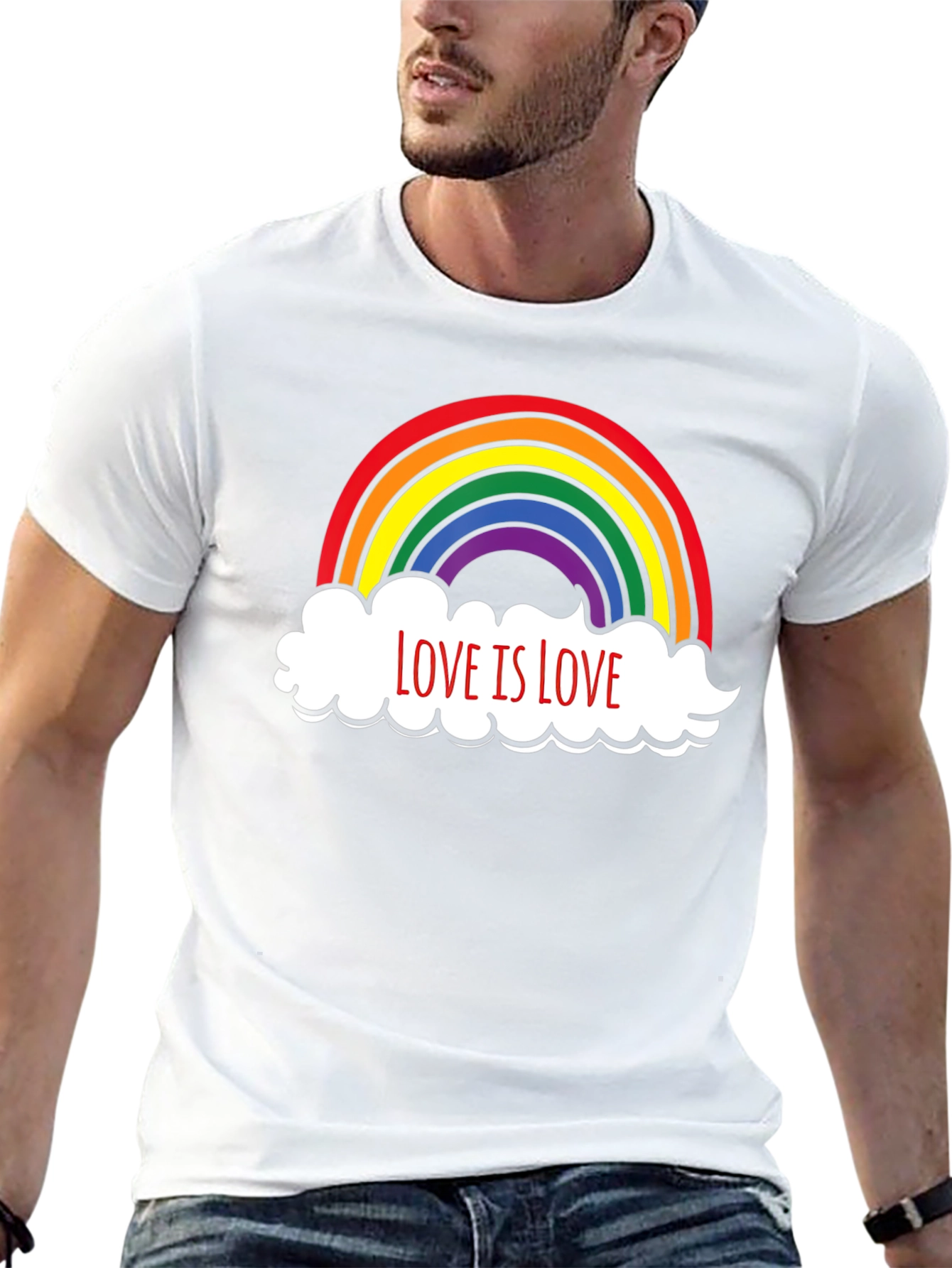 Love is Love Rainbow Graphic T-Shirt