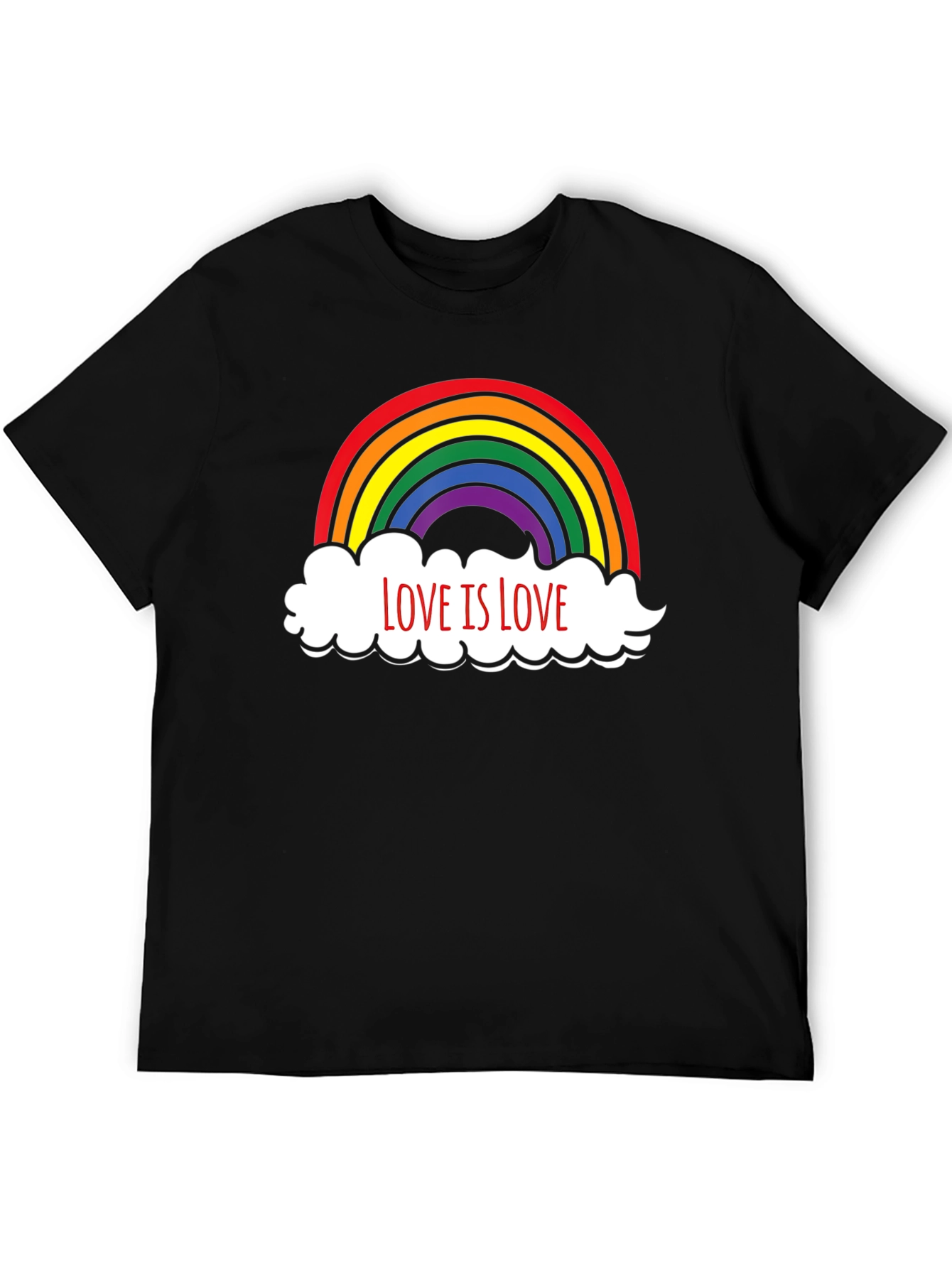 Love is Love Rainbow Graphic T-Shirt