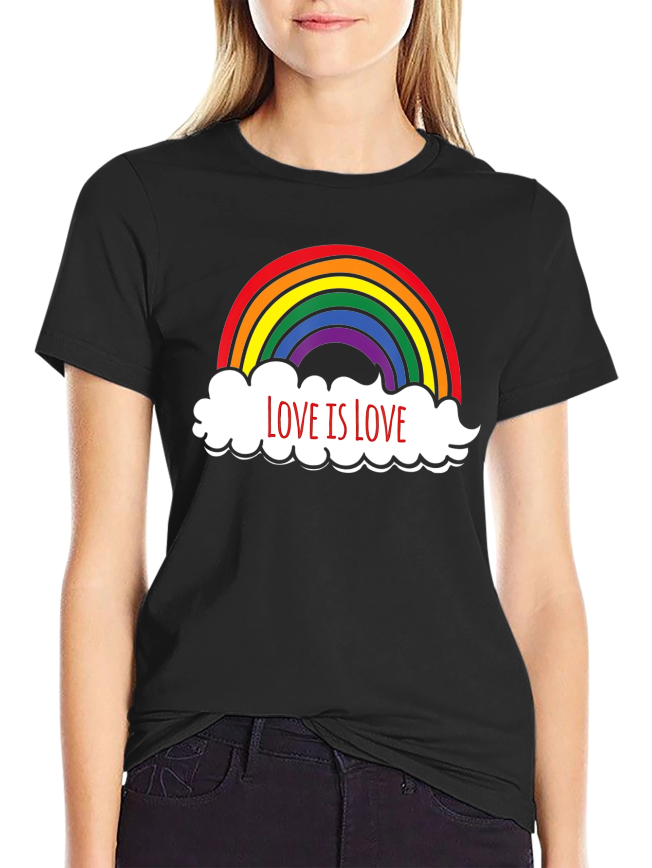 Love is Love Rainbow Graphic T-Shirt