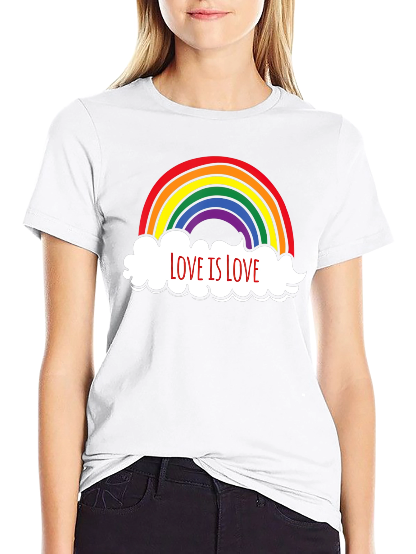 Love is Love Rainbow Graphic T-Shirt