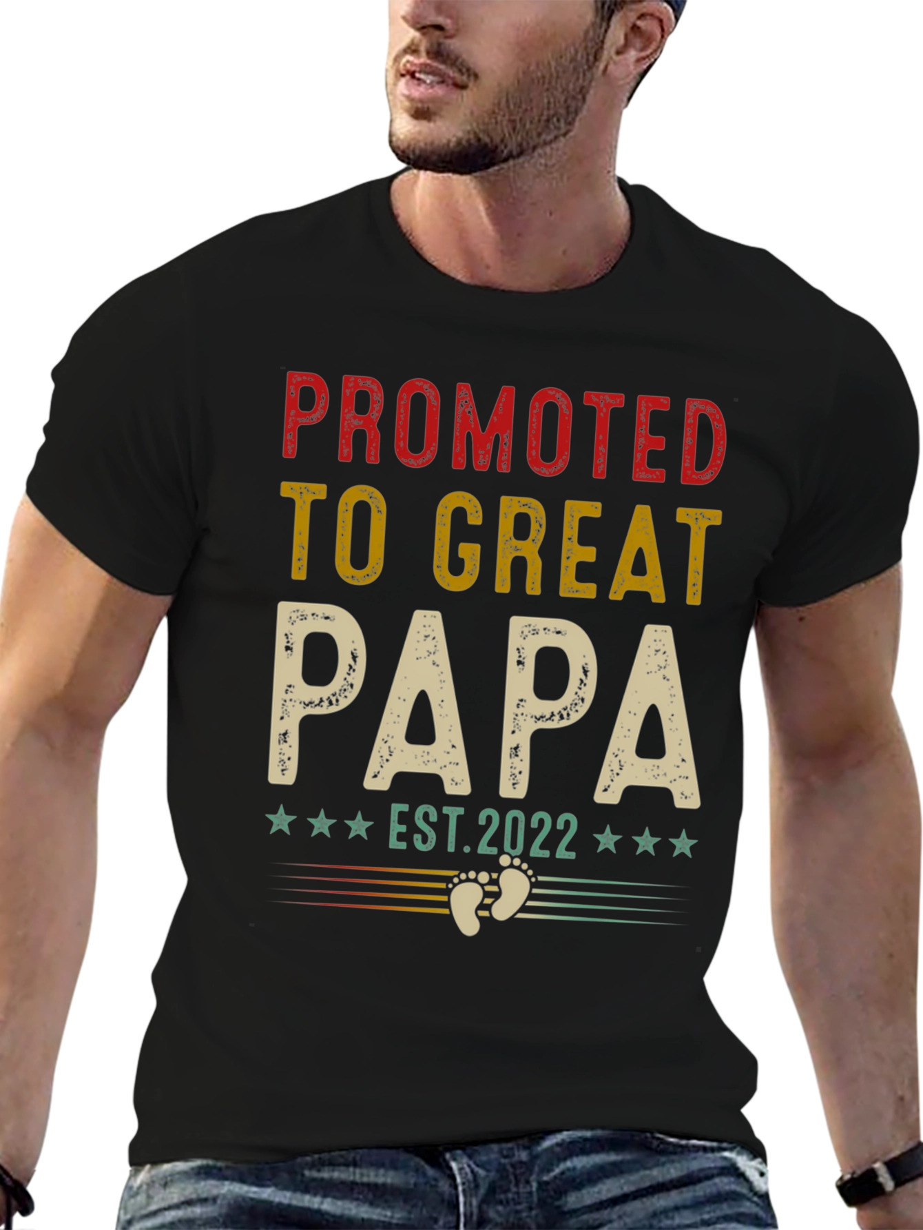 Promoted to Great Papa Est. 2022 T-Shirt