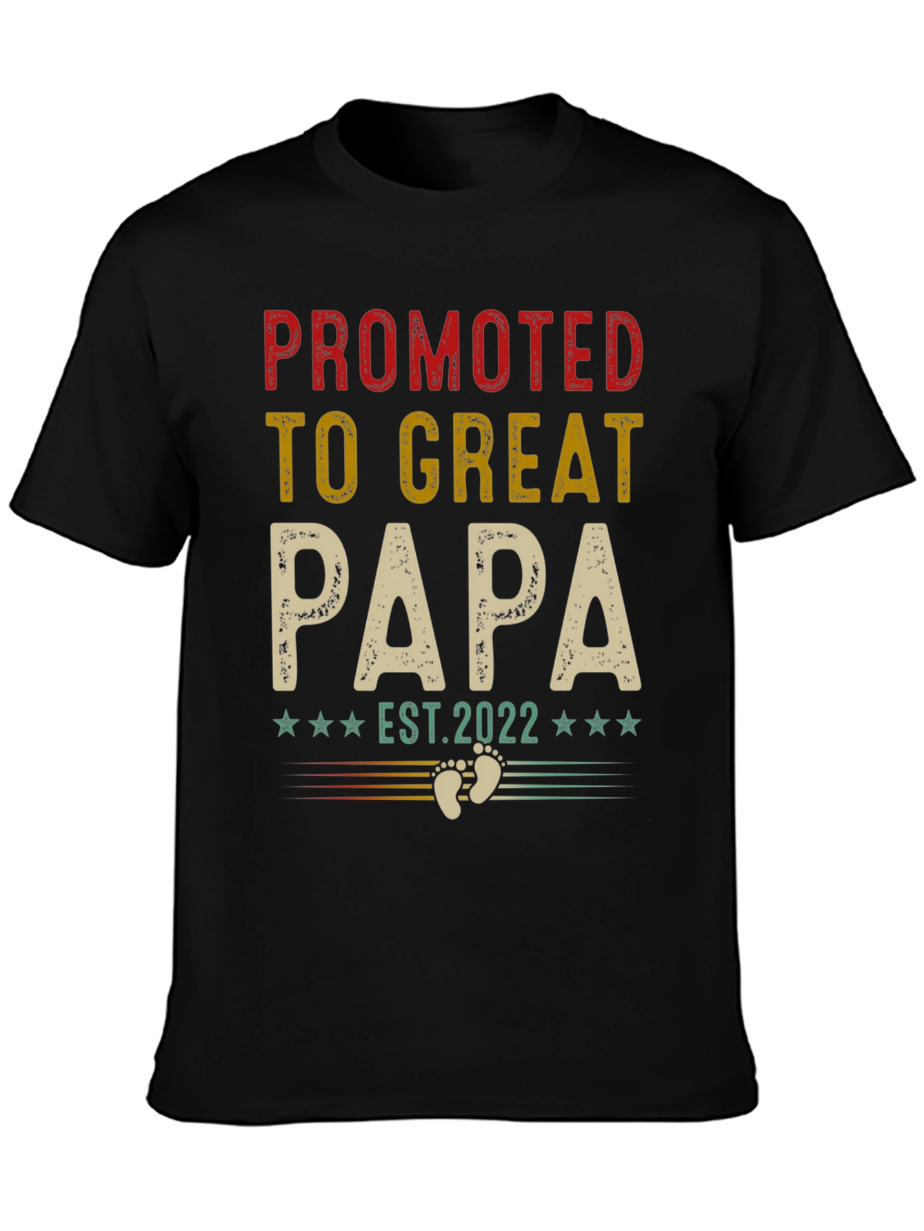 Promoted to Great Papa Est. 2022 T-Shirt