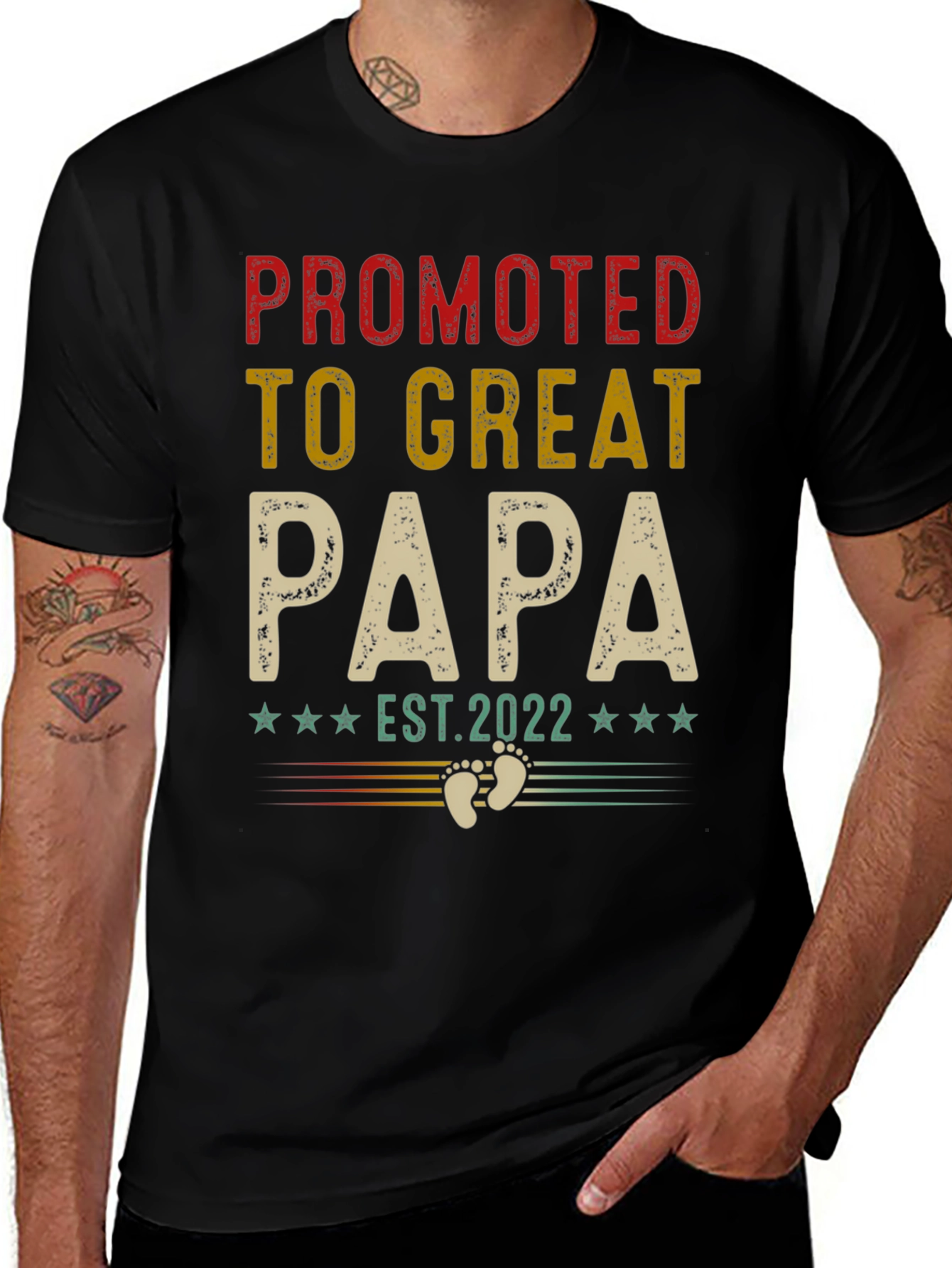 Promoted to Great Papa Est. 2022 T-Shirt