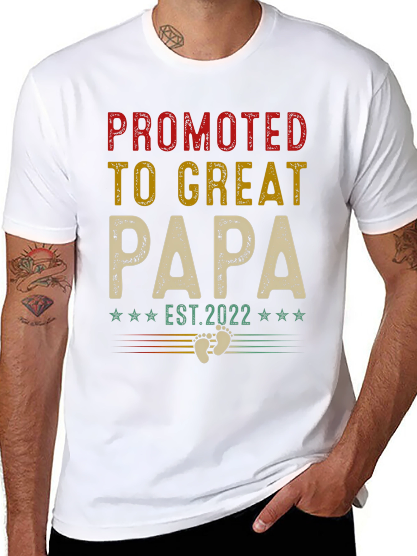 Promoted to Great Papa Est. 2022 T-Shirt