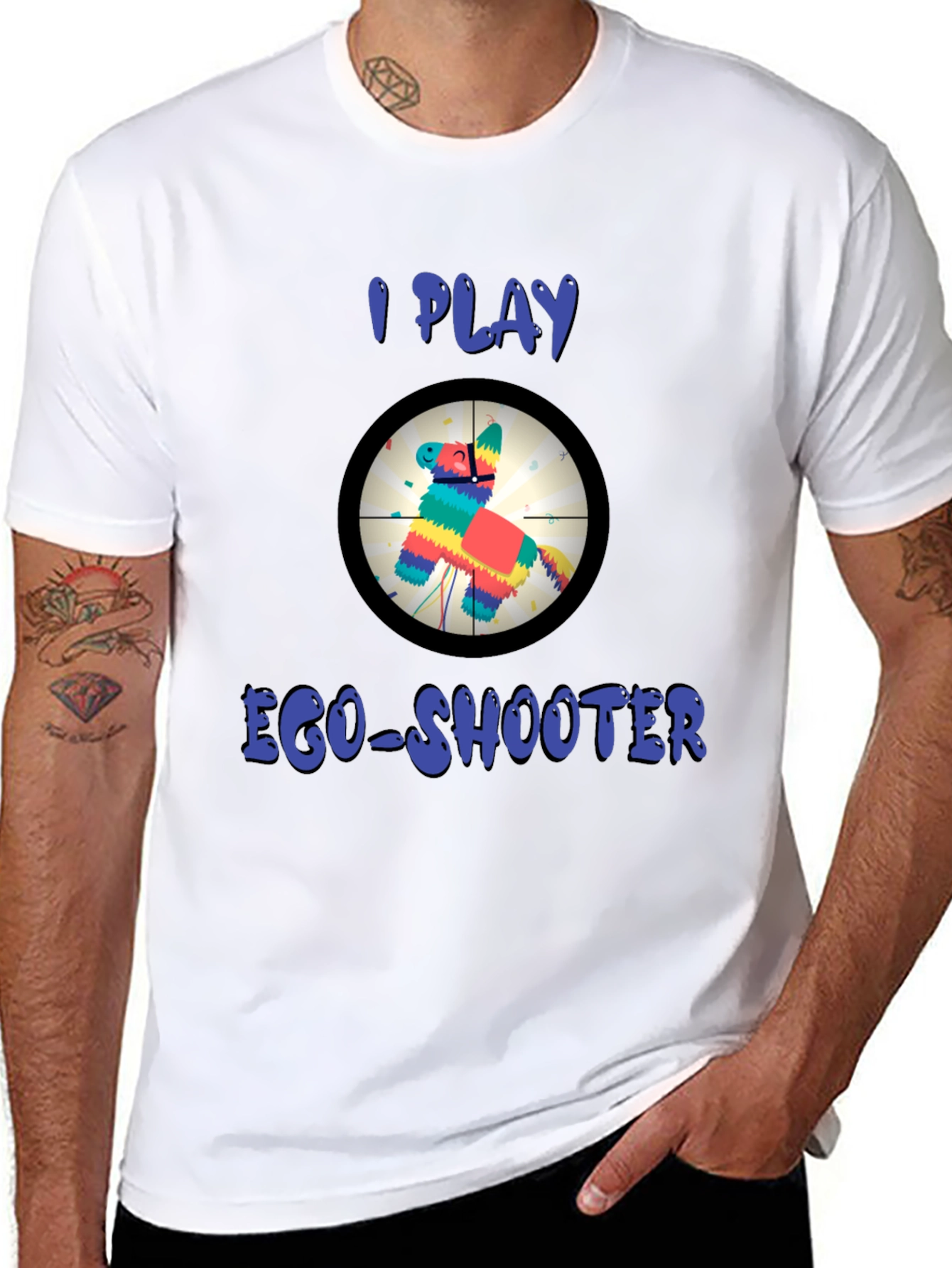 I Play Ego-Shooter Funny Novelty T-Shirt