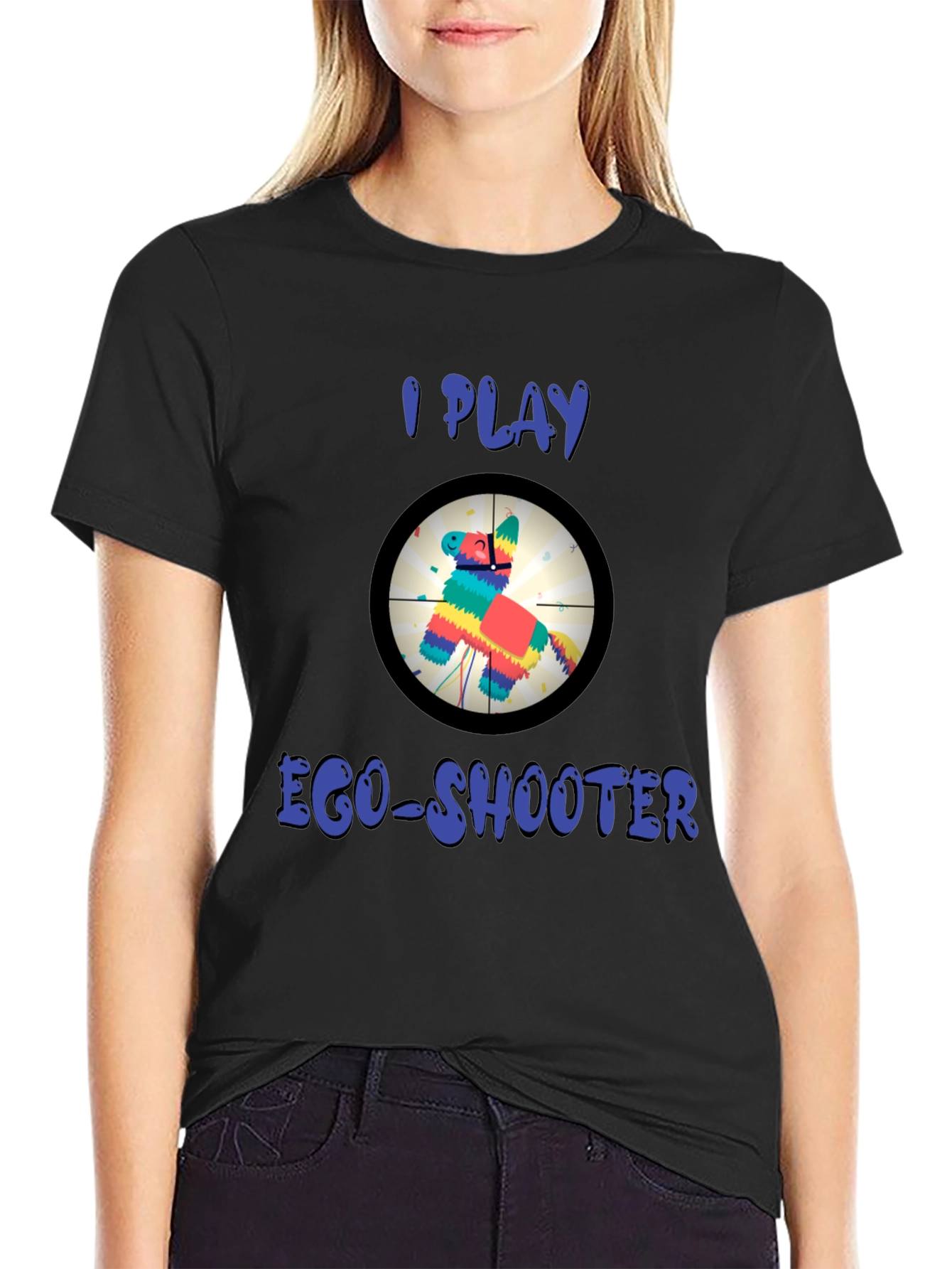 I Play Ego-Shooter Funny Novelty T-Shirt