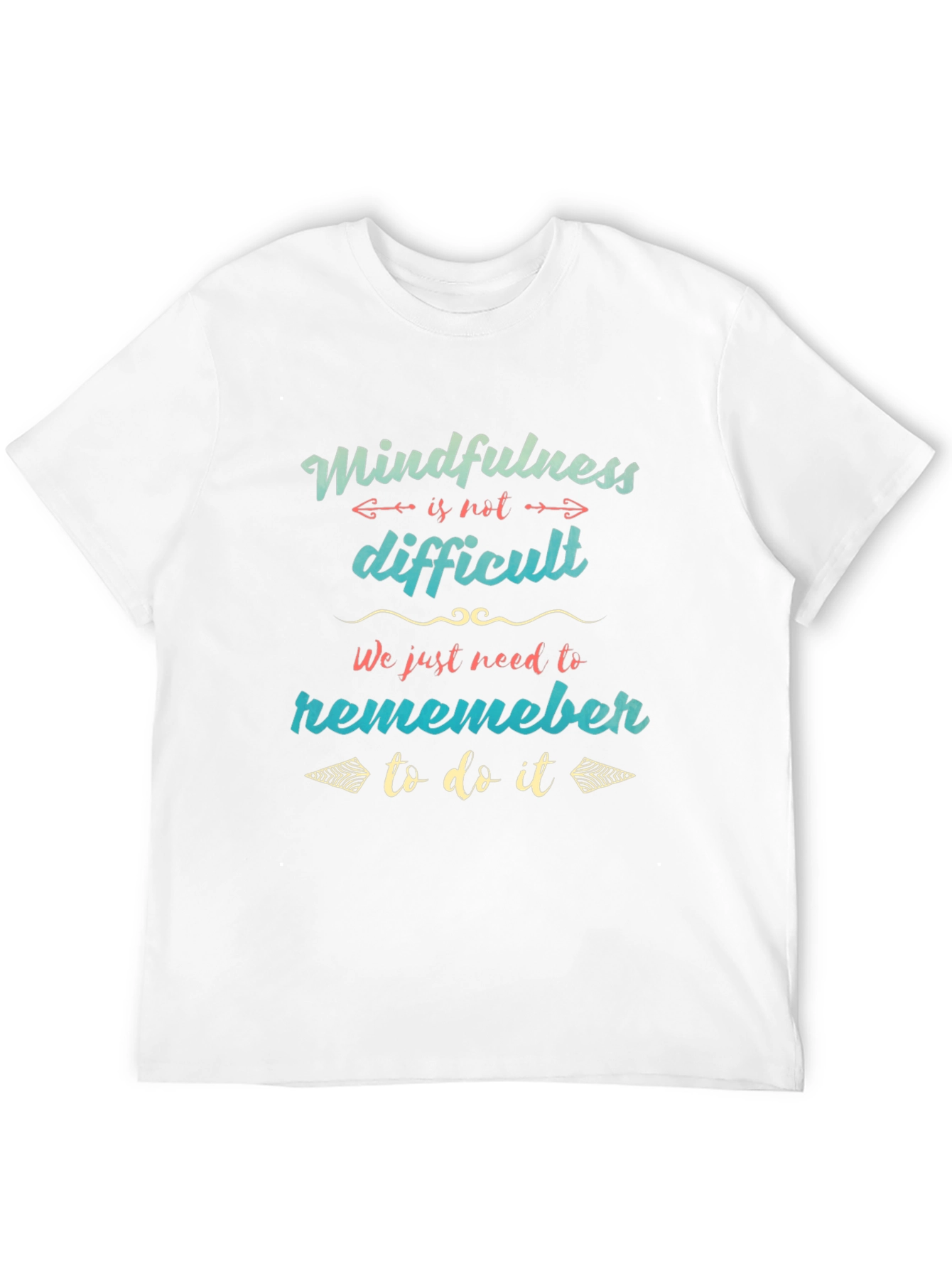 Mindfulness Reminder Graphic Tee - Black