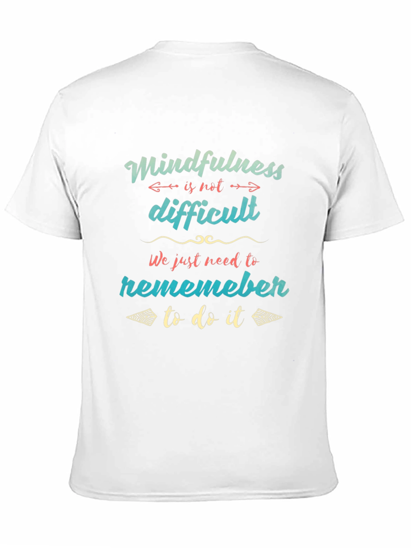 Mindfulness Reminder Graphic Tee - Black