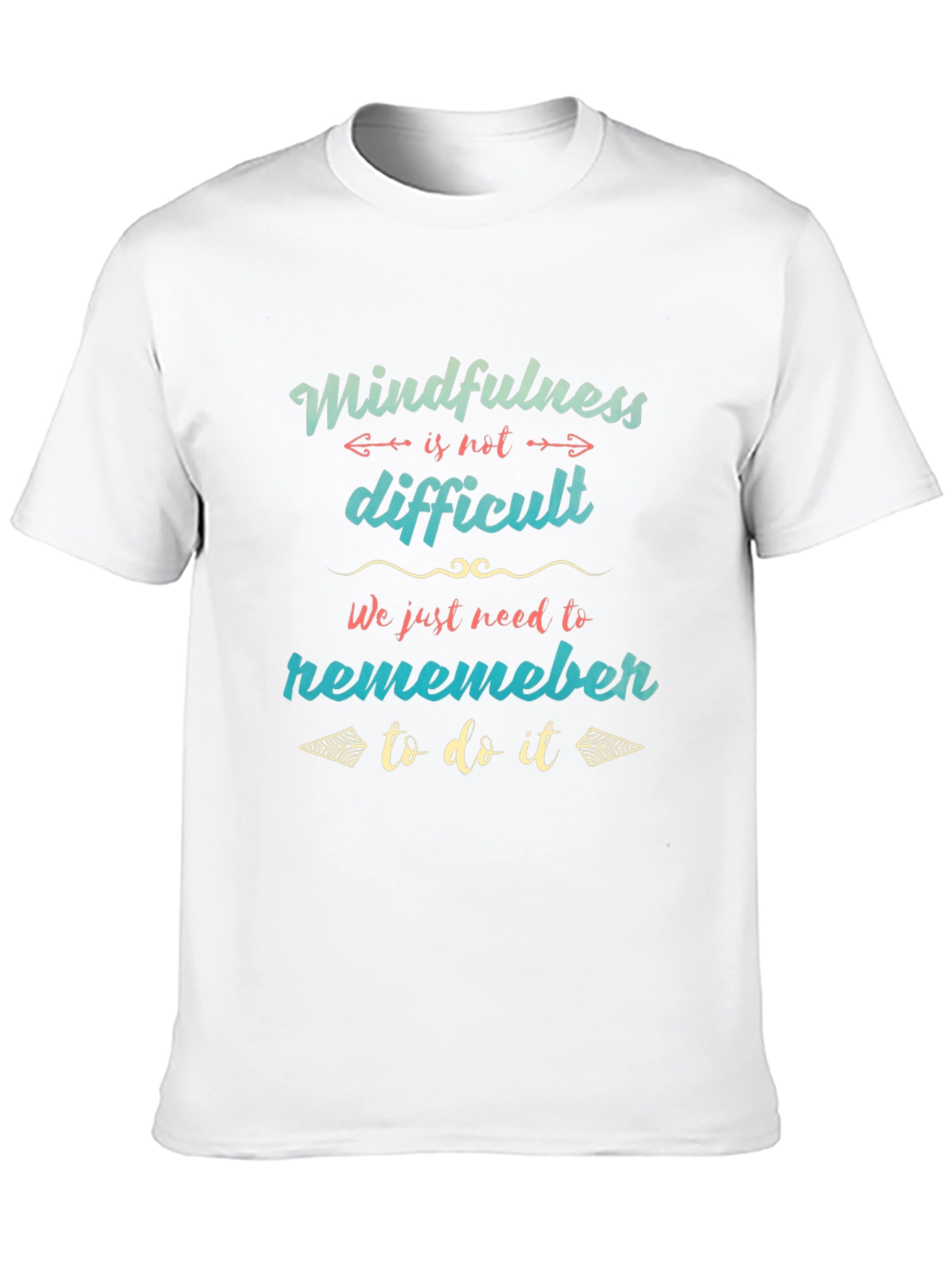 Mindfulness Reminder Graphic Tee - Black