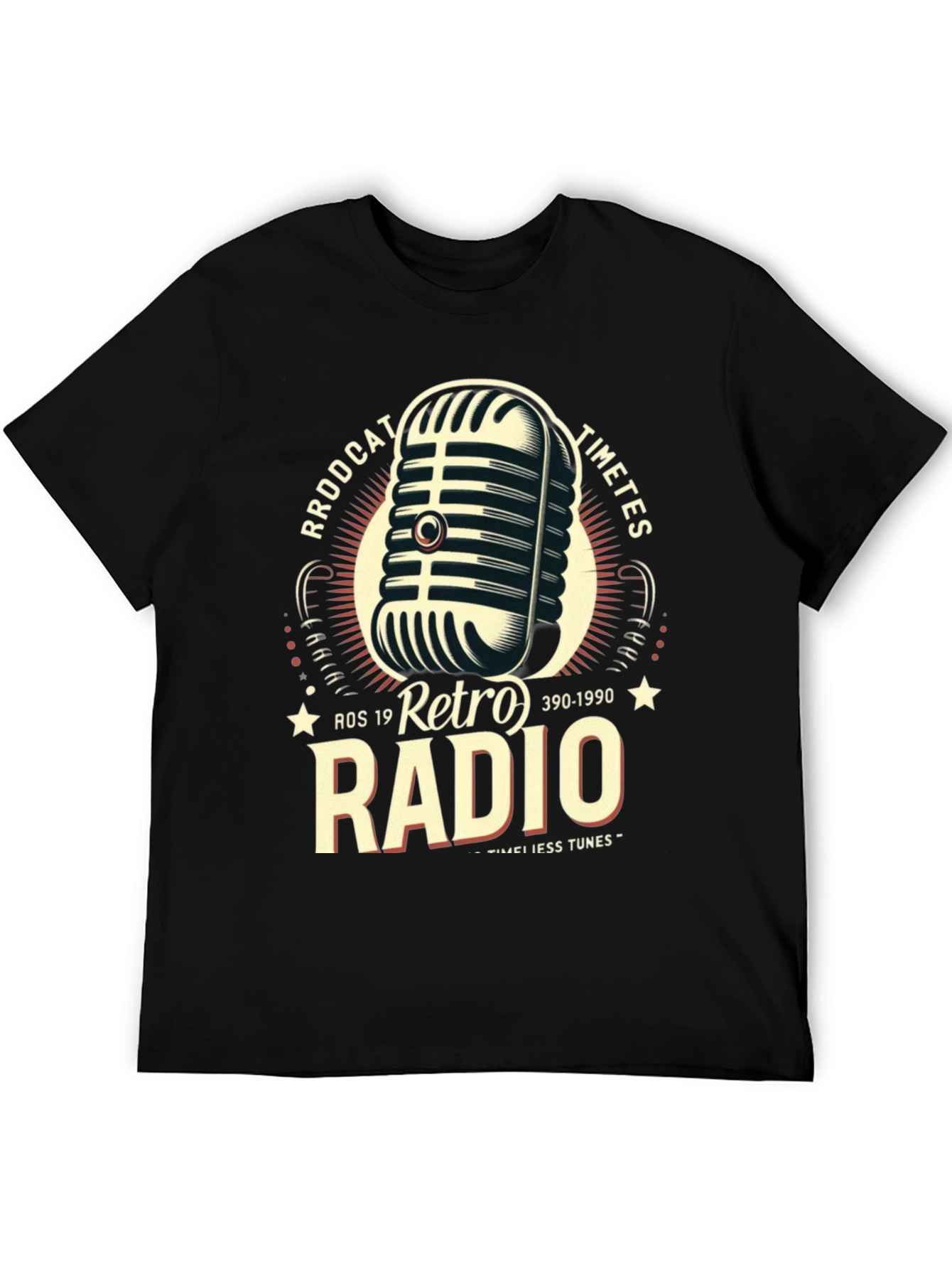 Retro Radio Broadcast Graphic T-Shirt