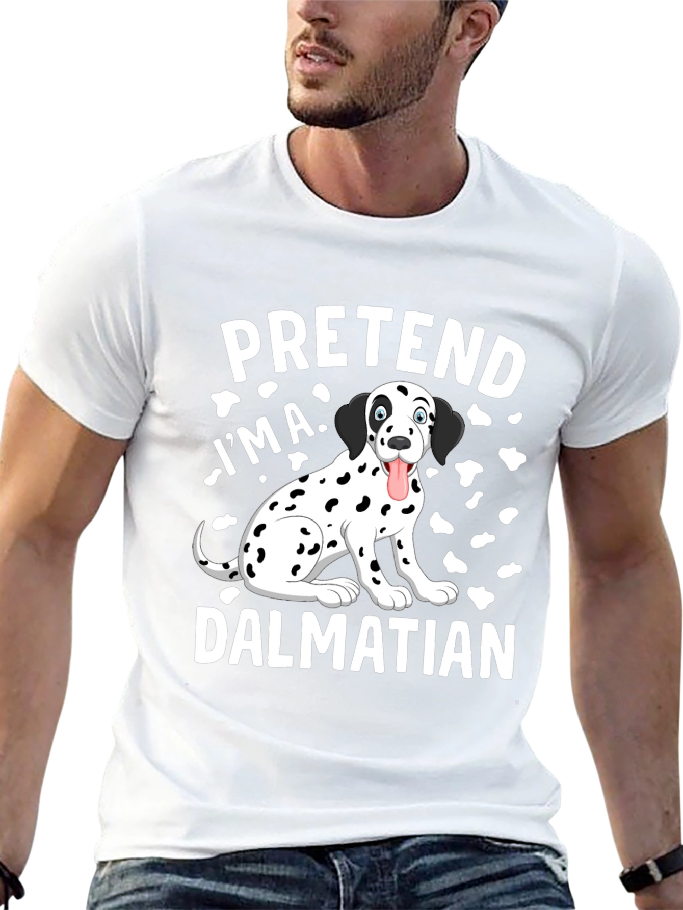 Pretend Im a Dalmatian T-Shirt Funny Dog Tee