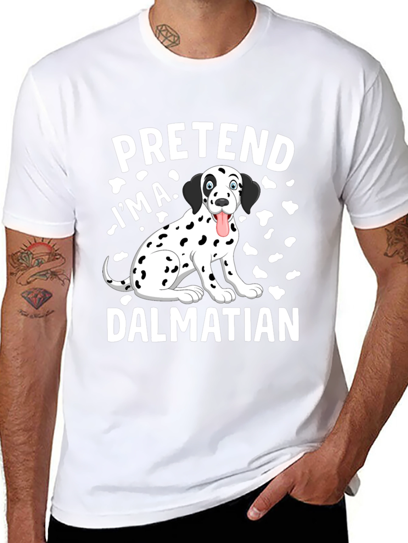Pretend Im a Dalmatian T-Shirt Funny Dog Tee