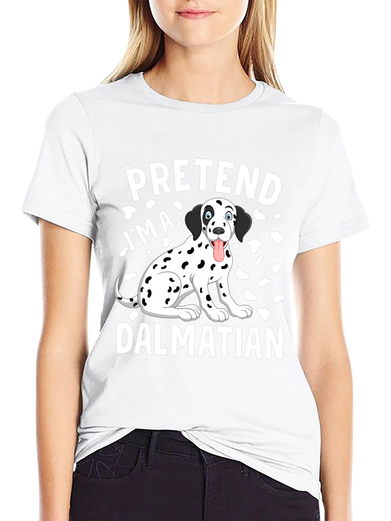 Pretend Im a Dalmatian T-Shirt Funny Dog Tee