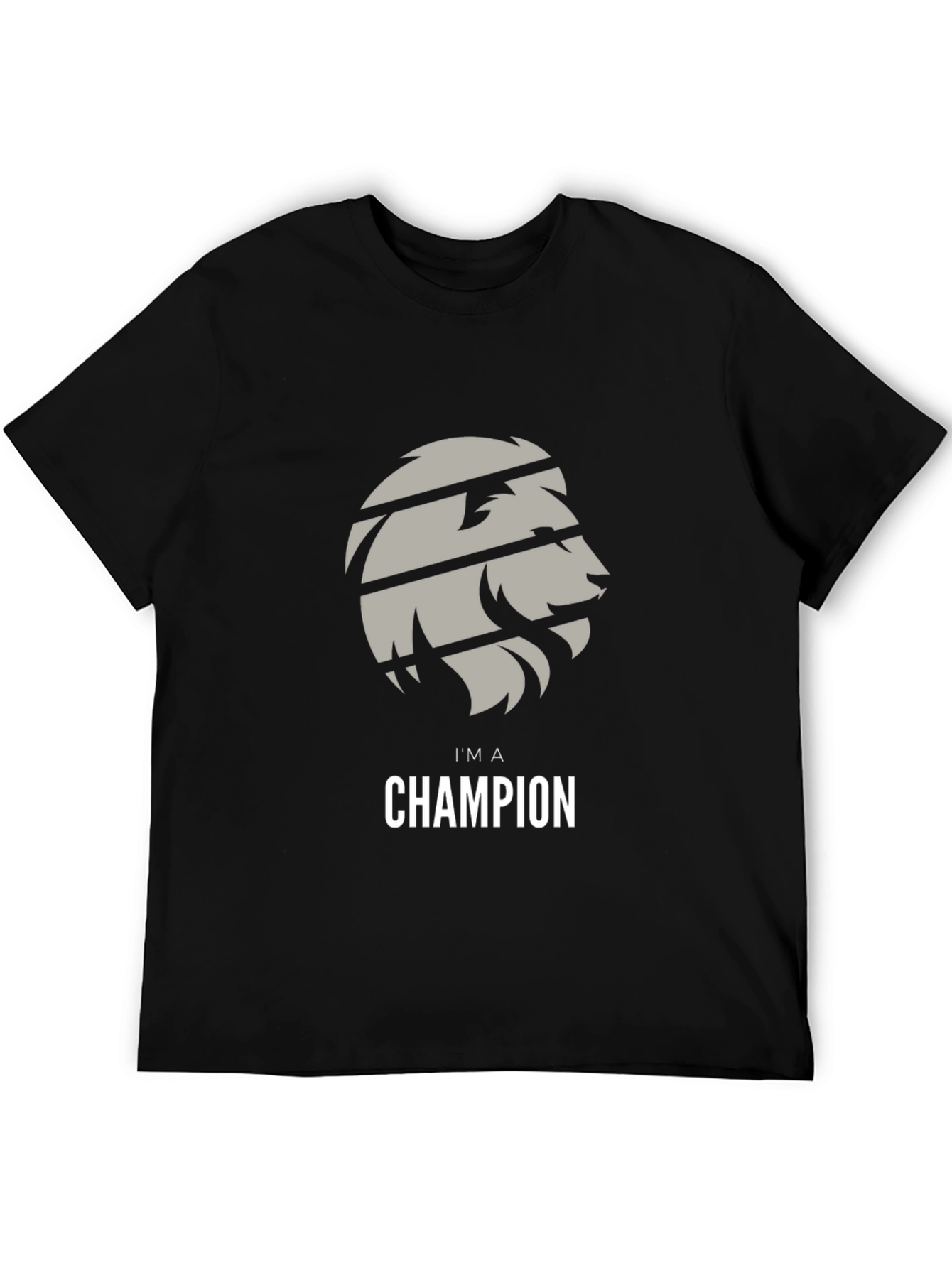Im A Champion Lion Graphic T-Shirt