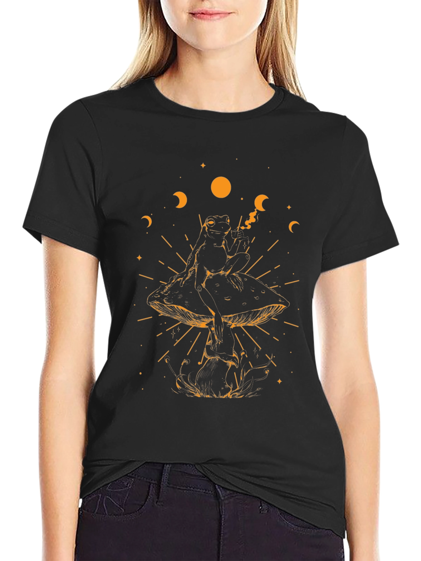 Mystic Frog on Mushroom T-Shirt