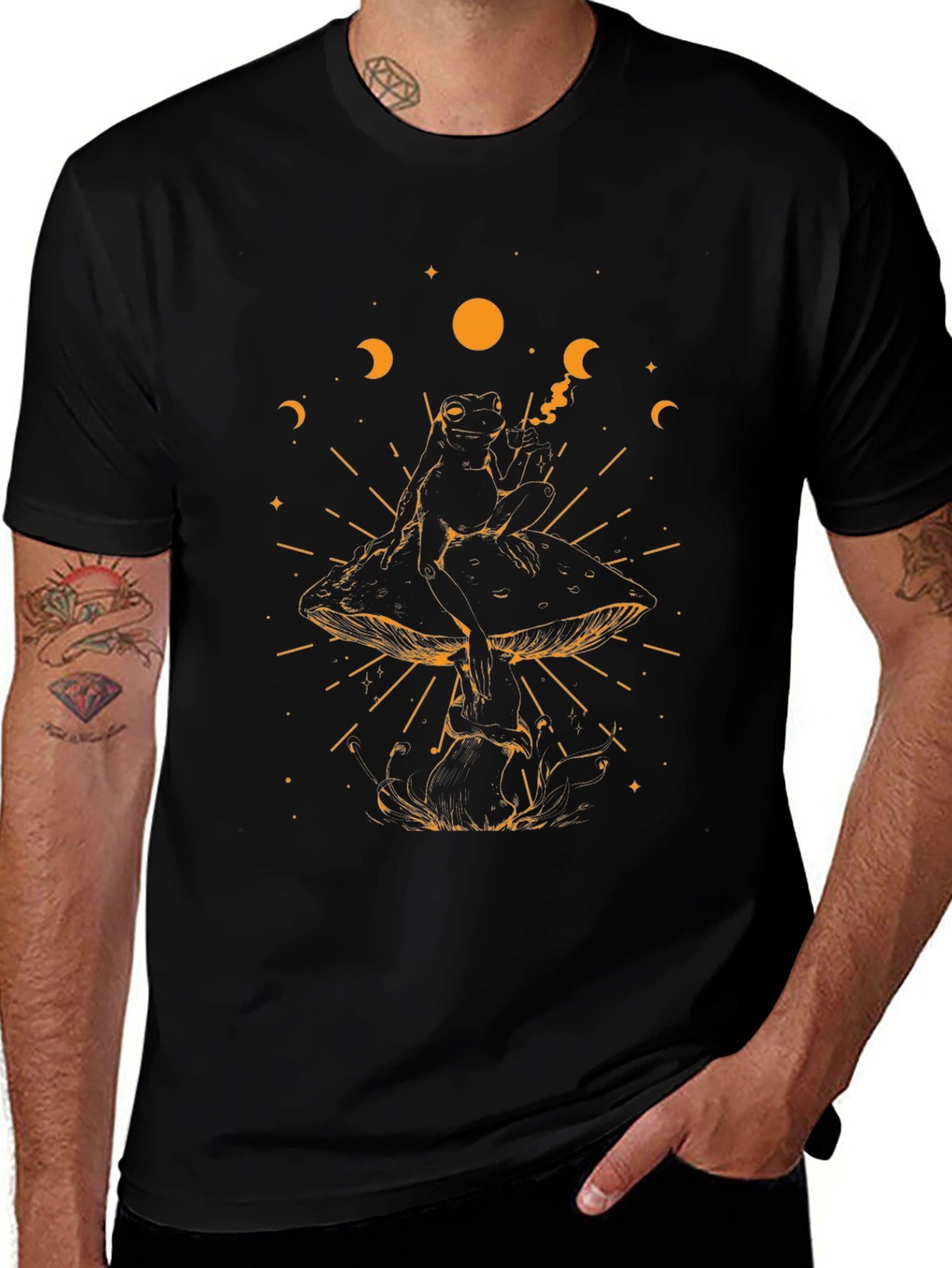 Mystic Frog on Mushroom T-Shirt