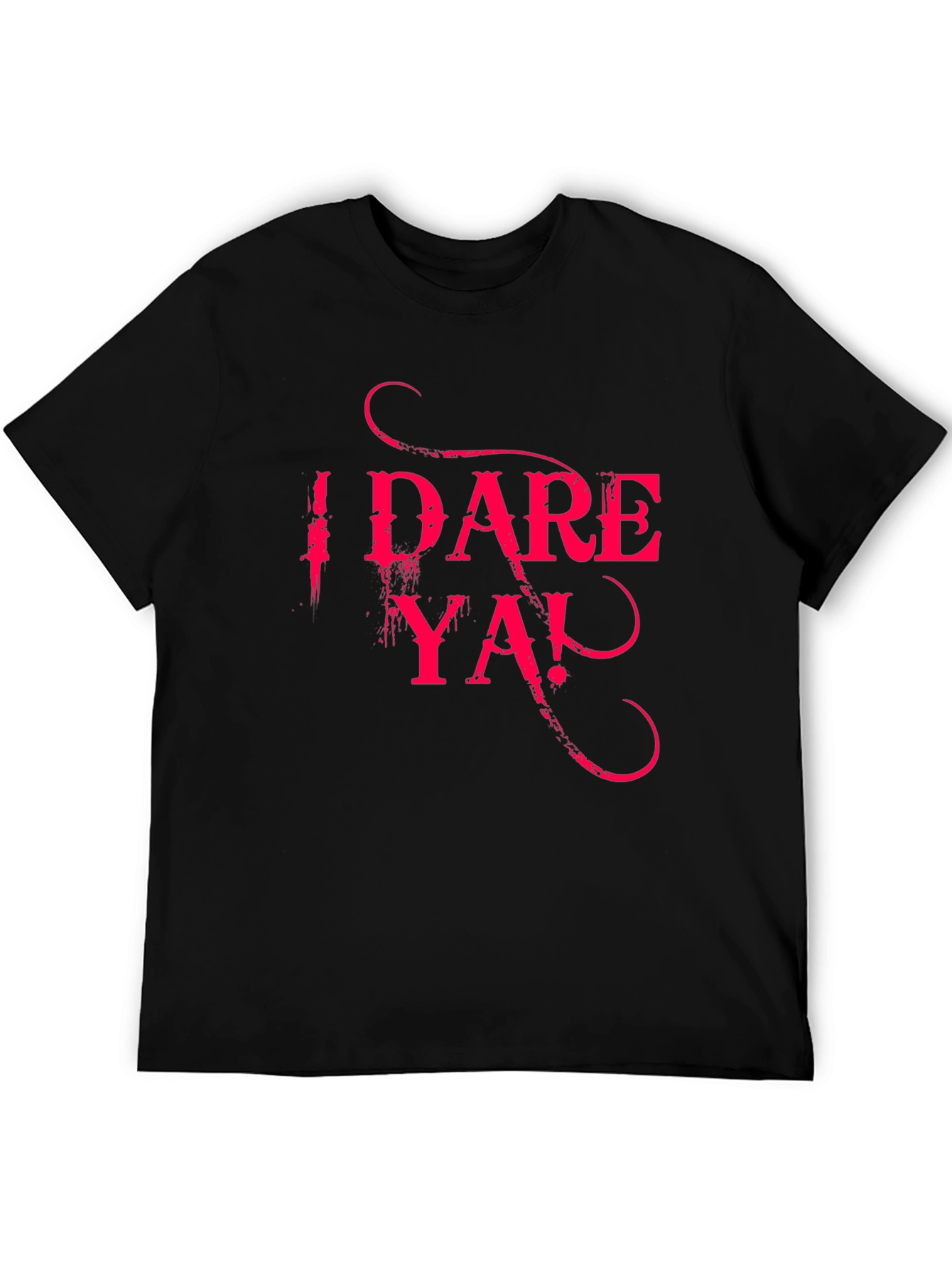 I Dare Ya! Black Graphic Tee