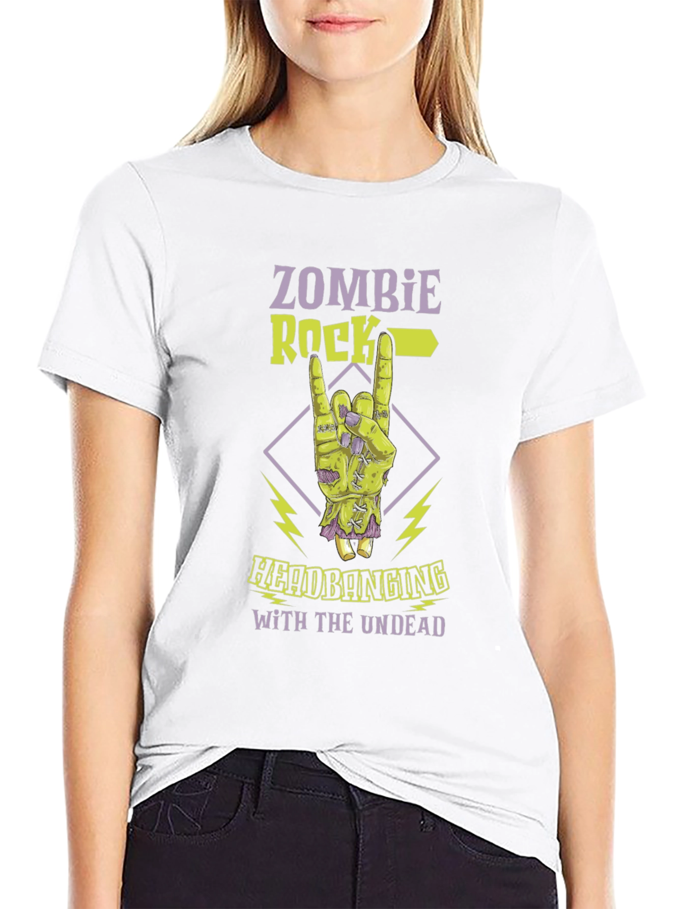Zombie Rock Headbanging T-Shirt